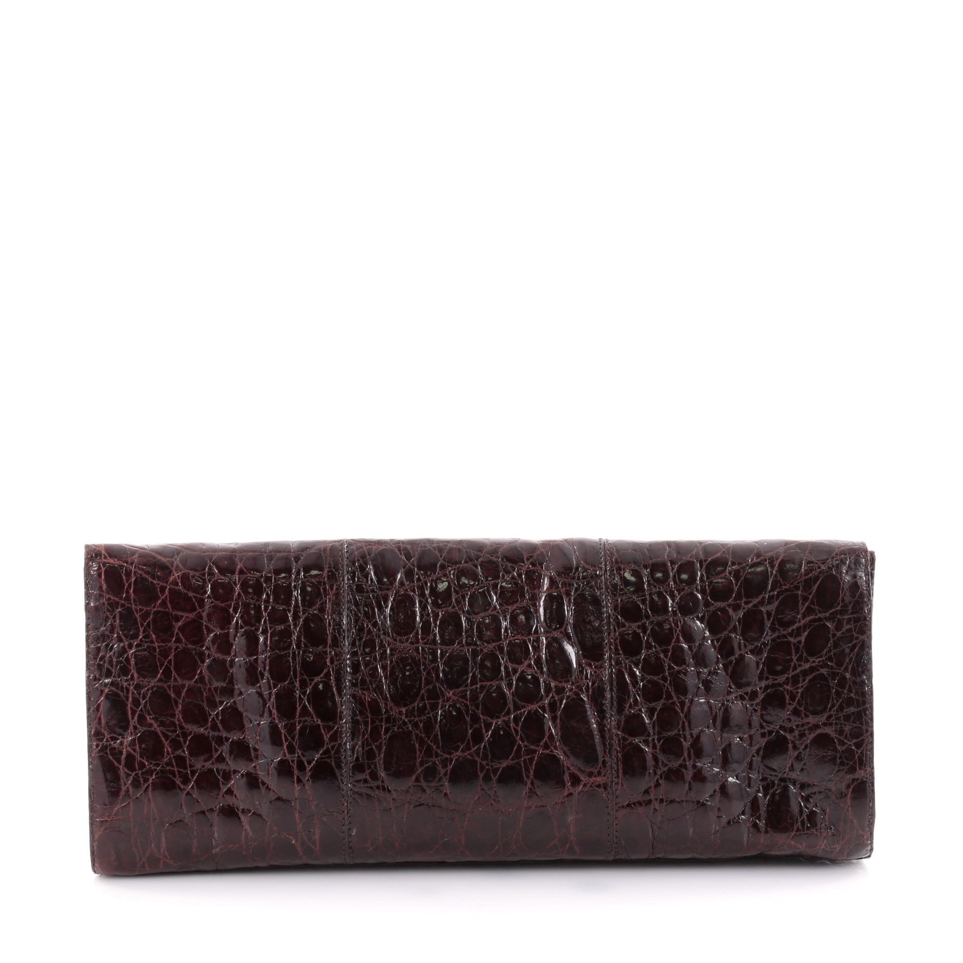 Flap Clutch Crocodile Long