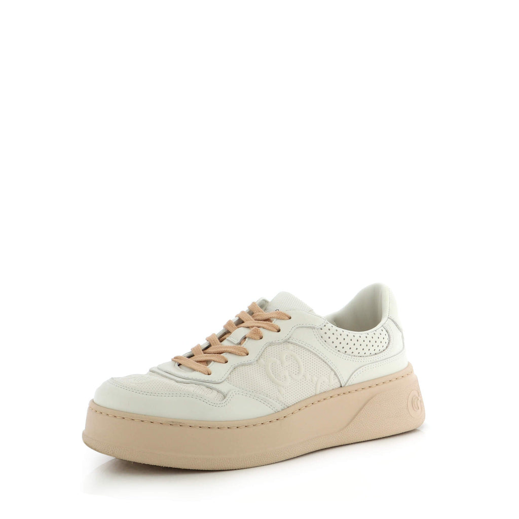 Women's Chunky B Sneakers GG Embossed Perforated Leather