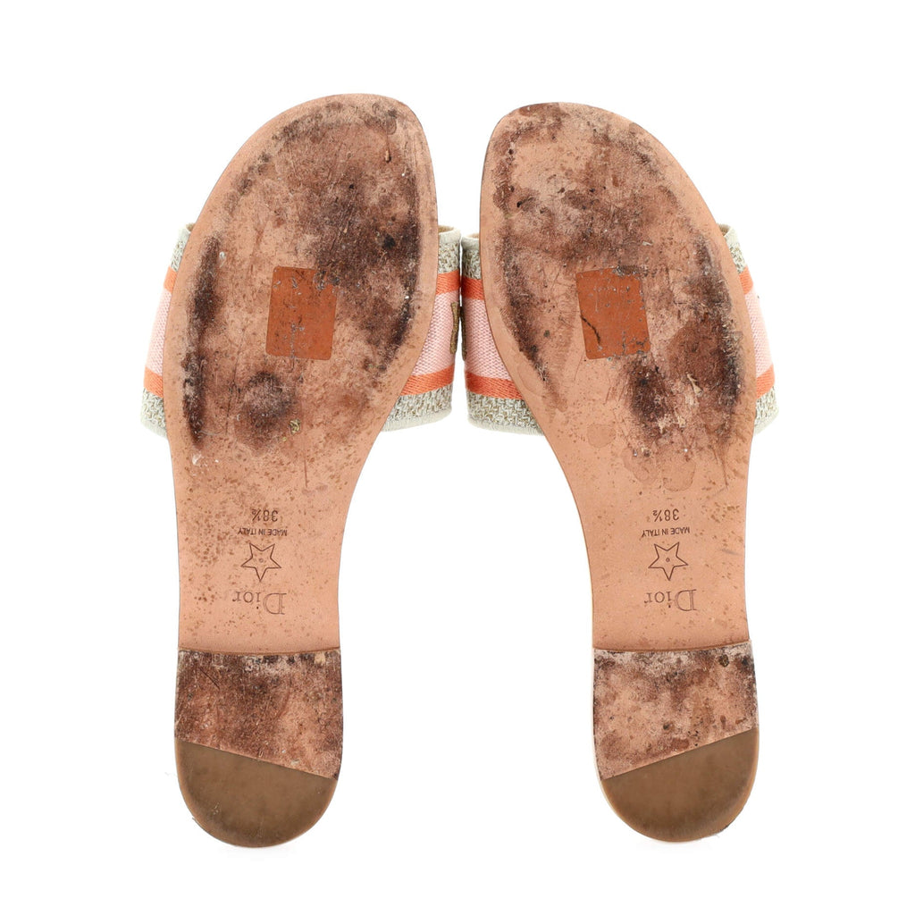 Women's Dway Flat Sandals Embroidered Canvas