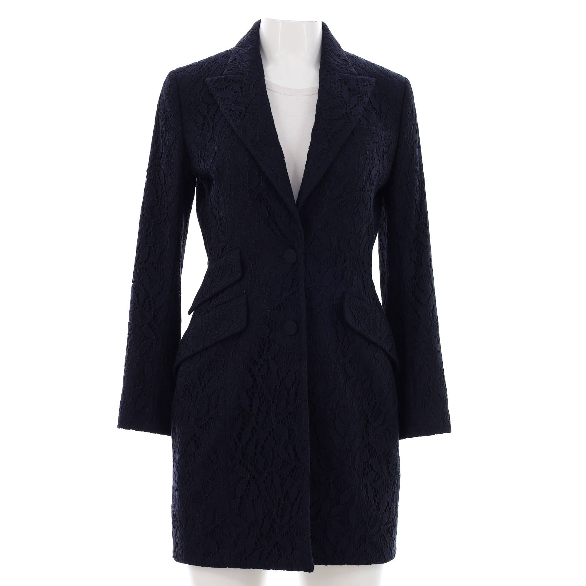 Women's Three Pocket Button Up Coat Lace