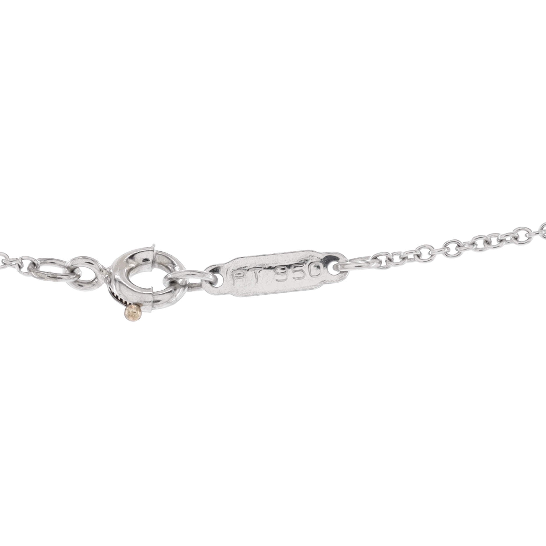 Cross Pendant Necklace Platinum and Diamonds Small