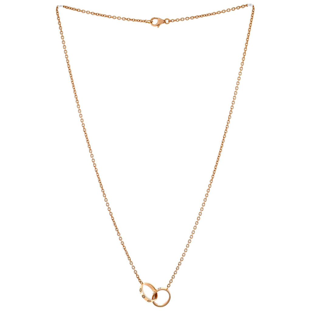 Love Interlocking Necklace 18K Rose Gold
