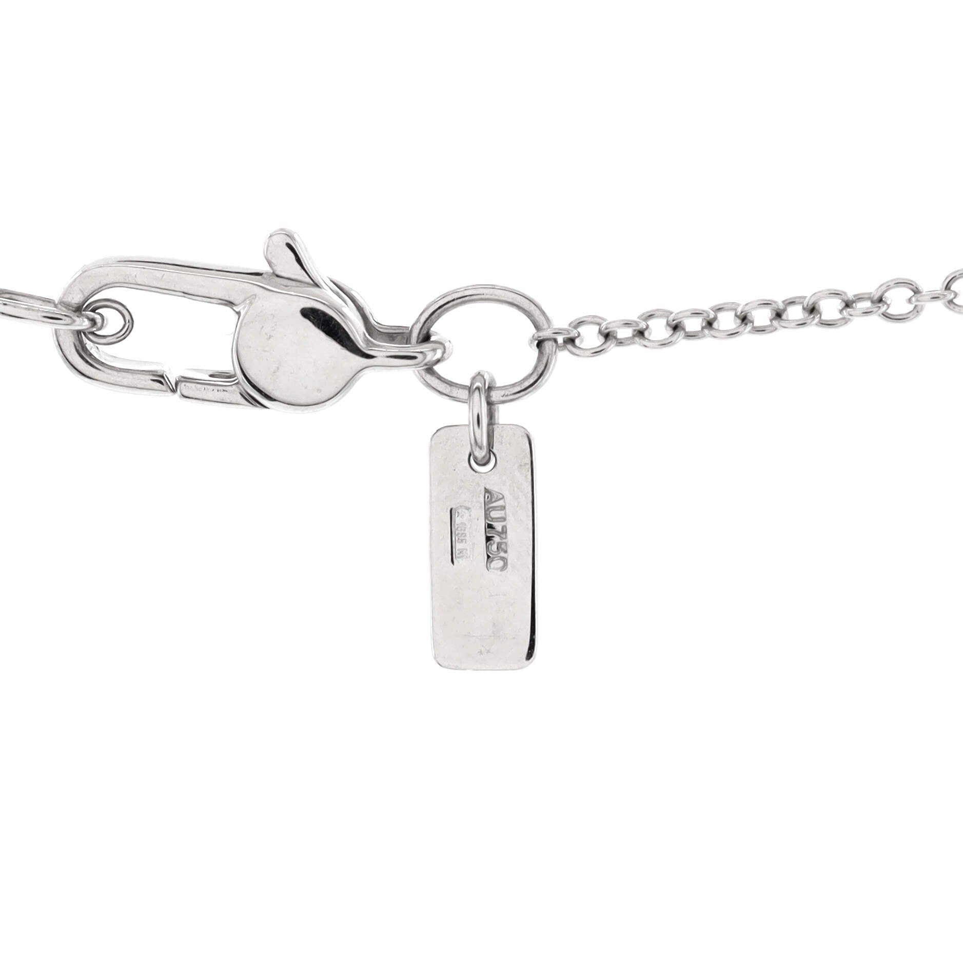 GG Icon Heart Necklace 18K White Gold with Diamonds