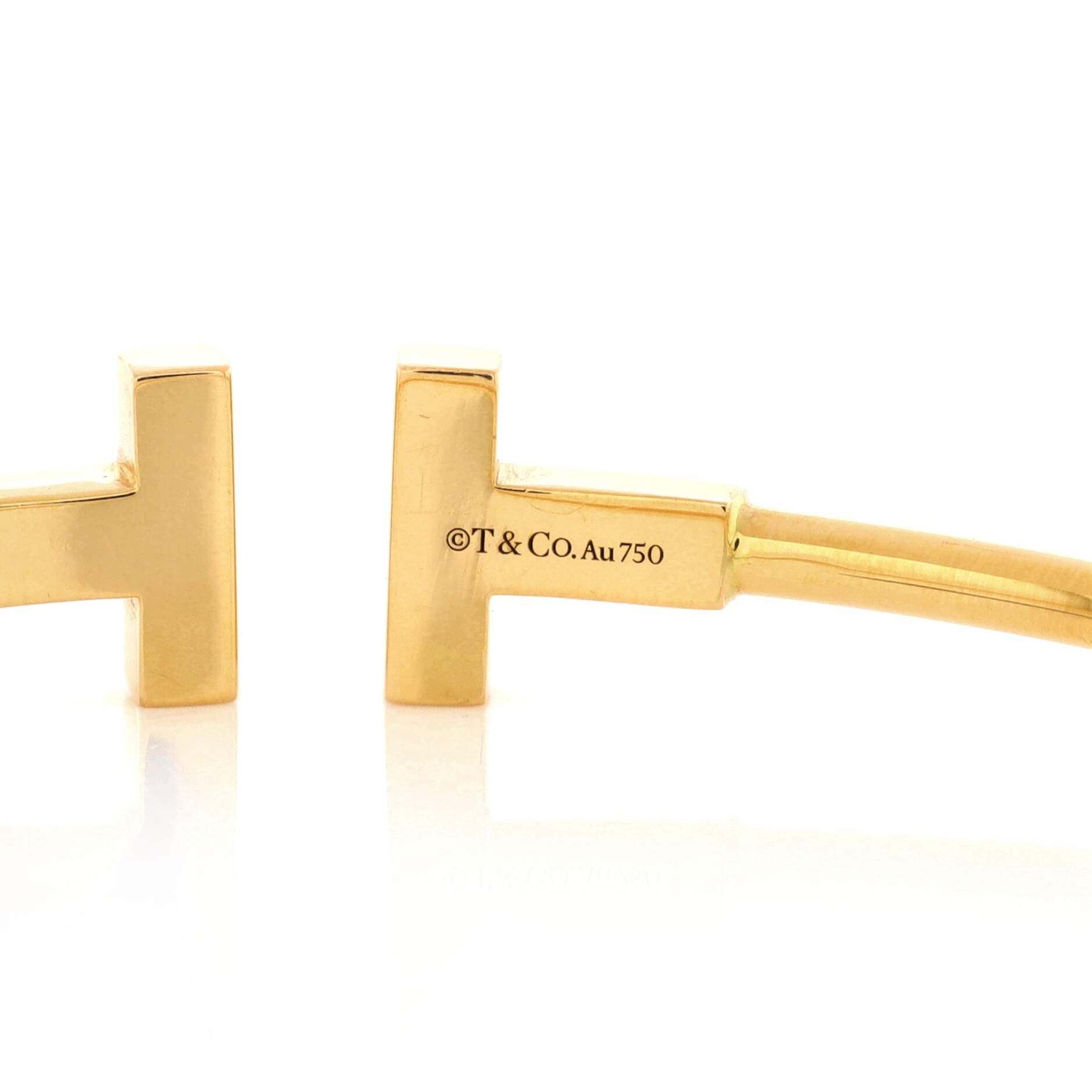 T Wire Bracelet 18K Yellow Gold