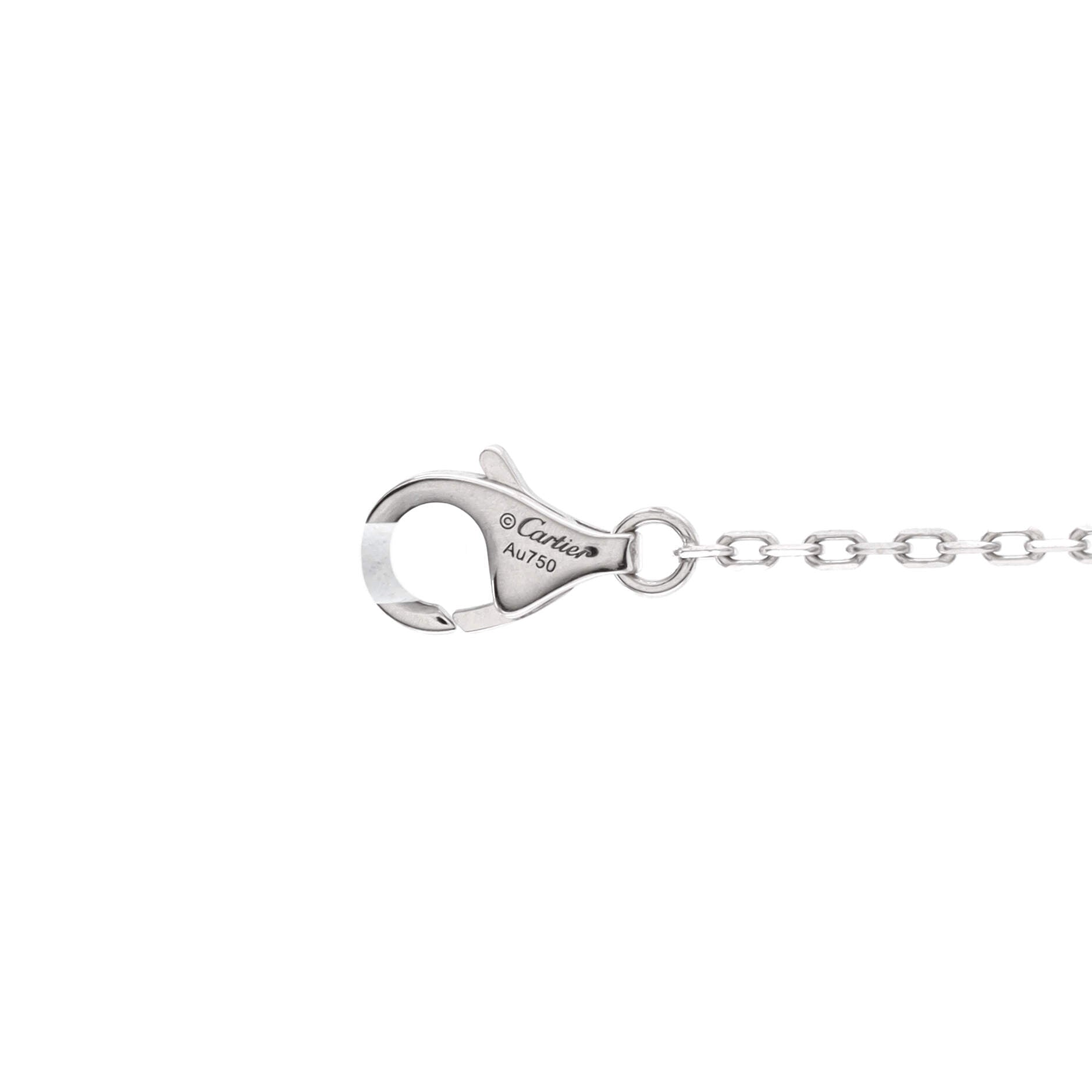 D'Amour Heart Pendant Necklace 18K White Gold with Diamond
