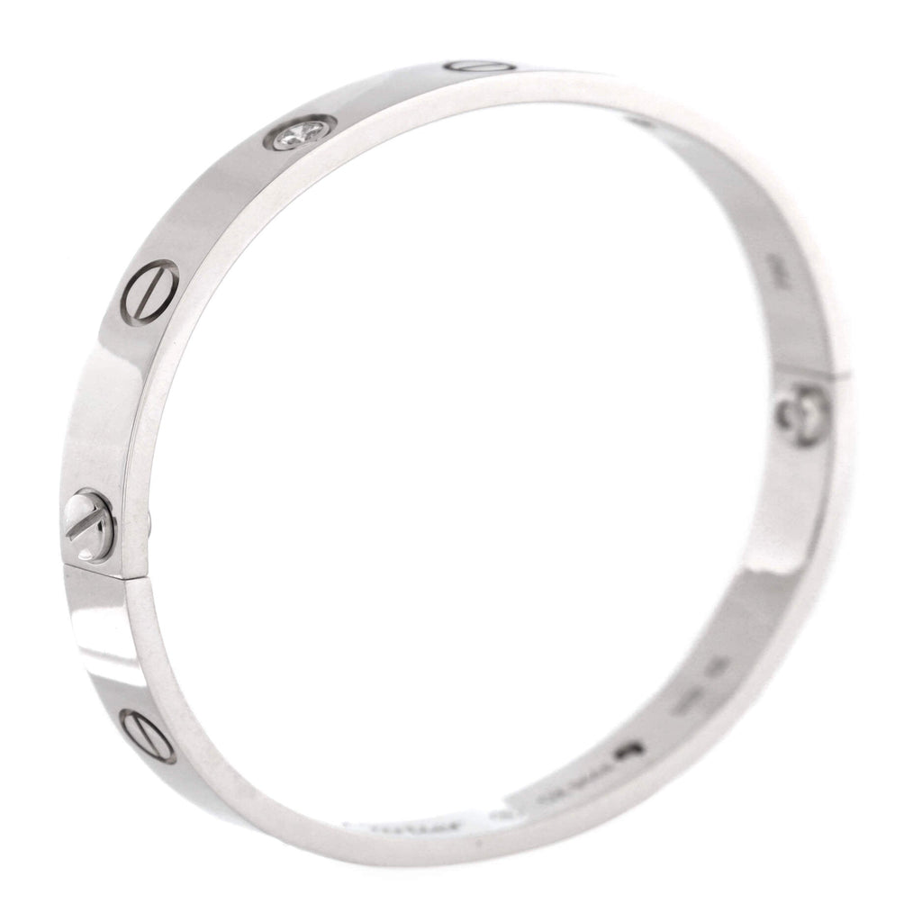 Love 4 Diamond Bracelet 18K White Gold and Diamonds