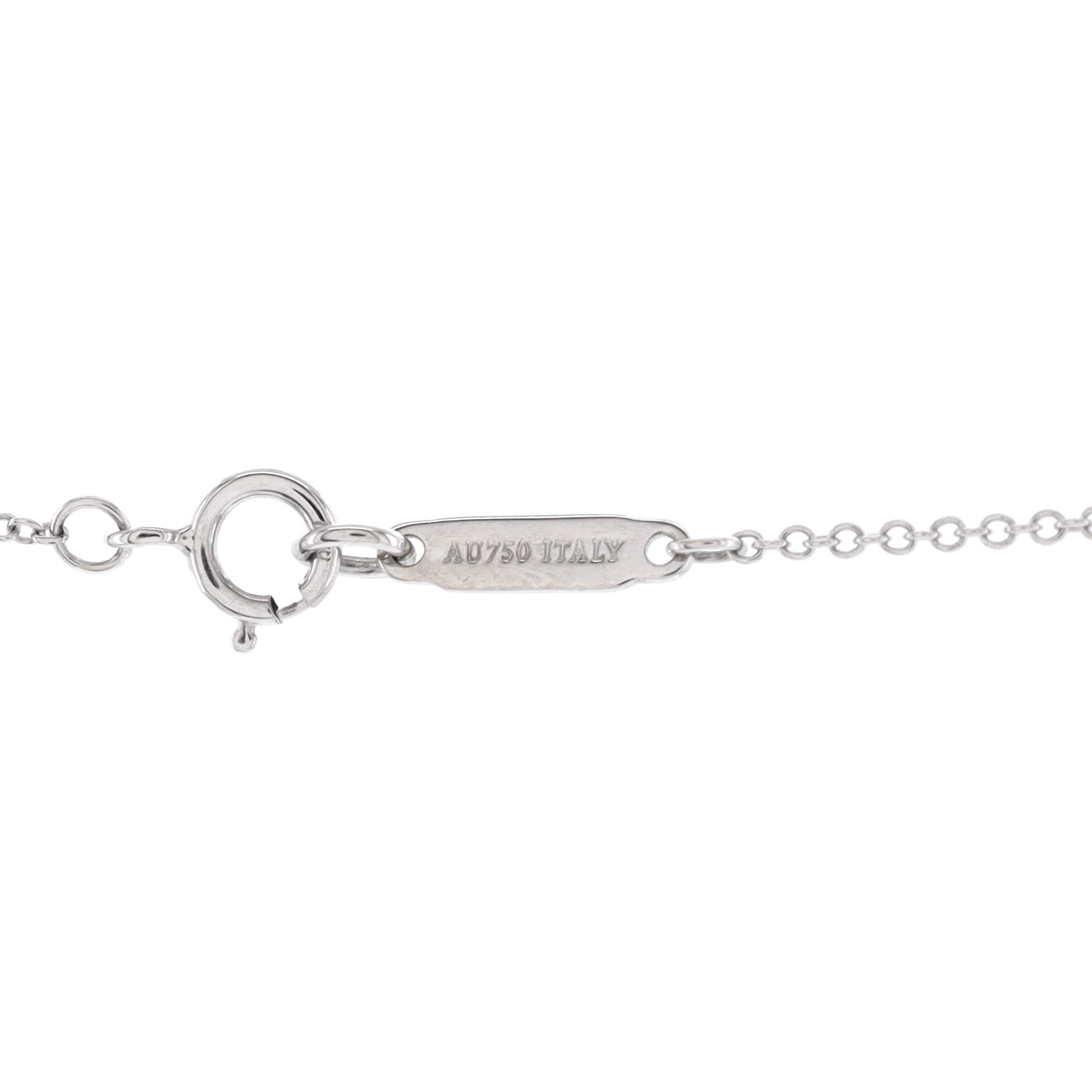 Atlas Open Medallion Pendant Necklace 18K White Gold with Pave Diamonds Large