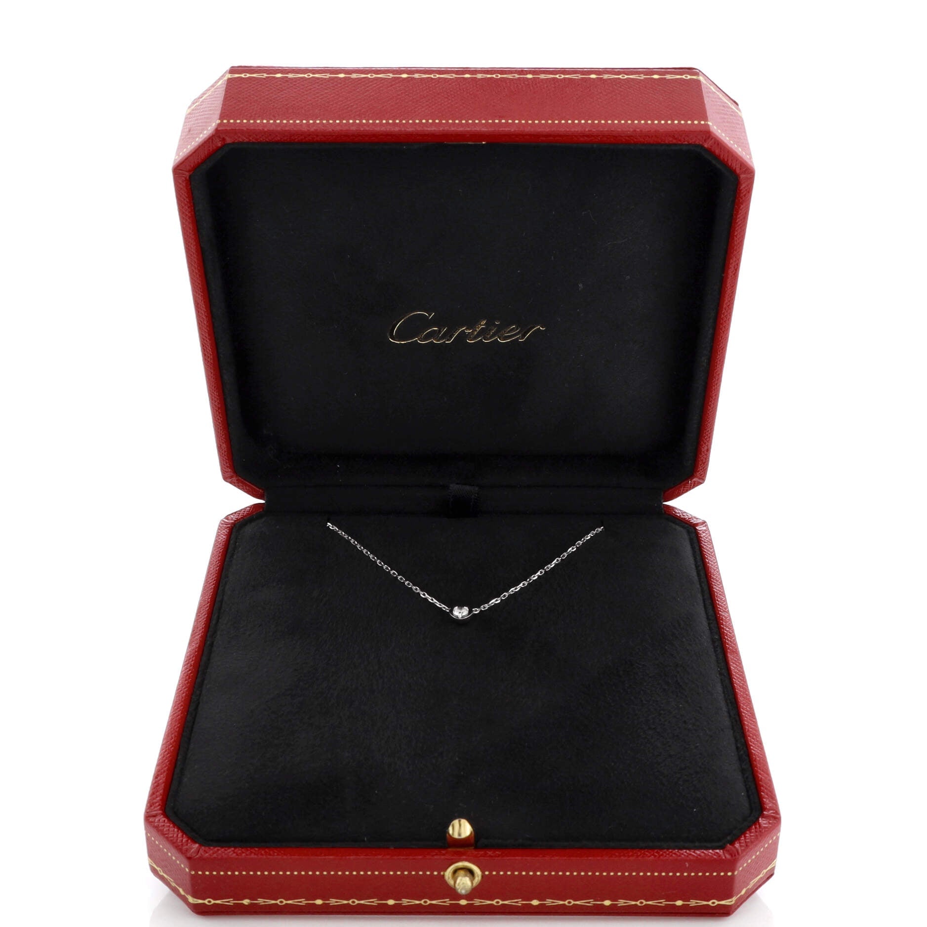 D'Amour Heart Pendant Necklace 18K White Gold with Diamond