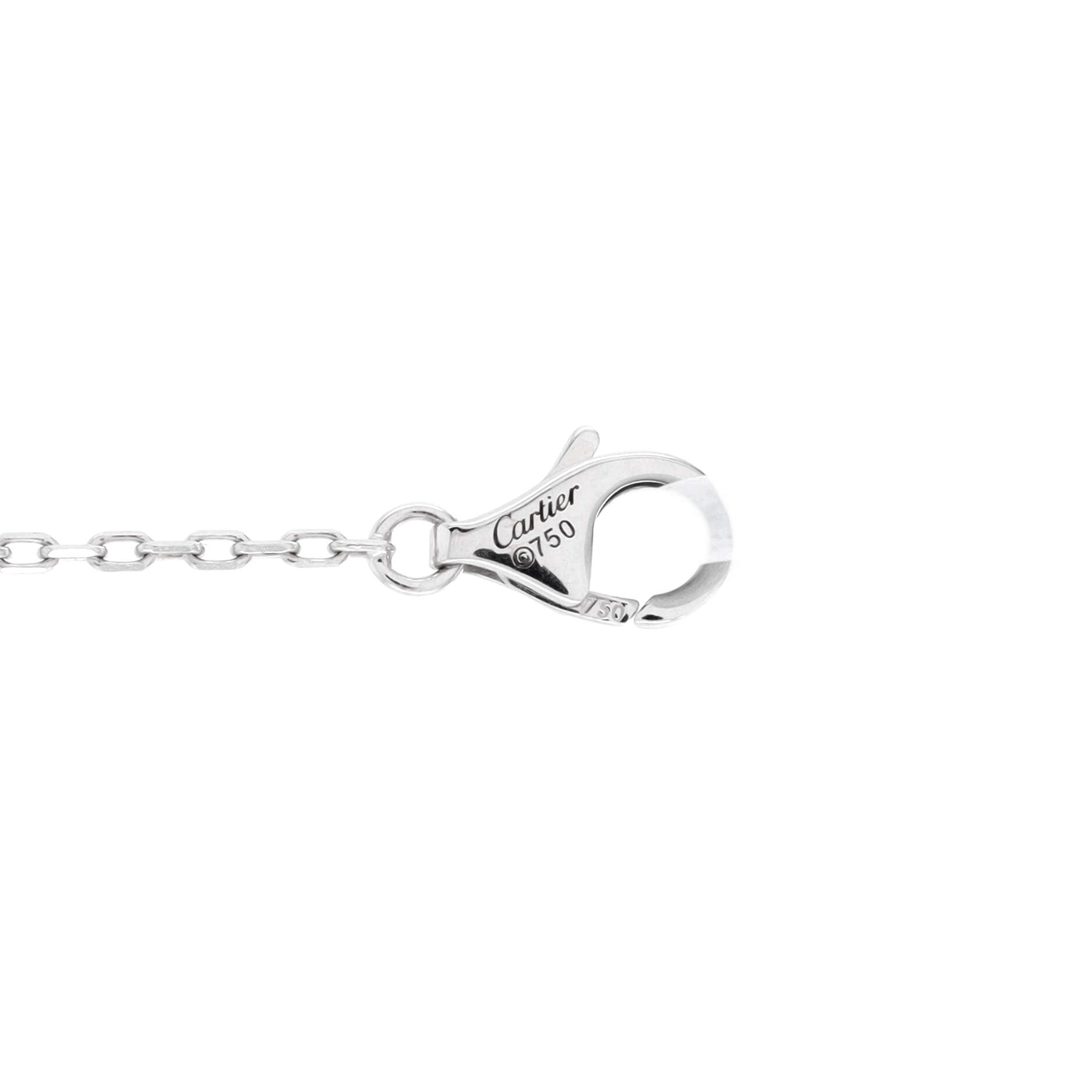 D'Amour Heart Pendant Necklace 18K White Gold with Diamond
