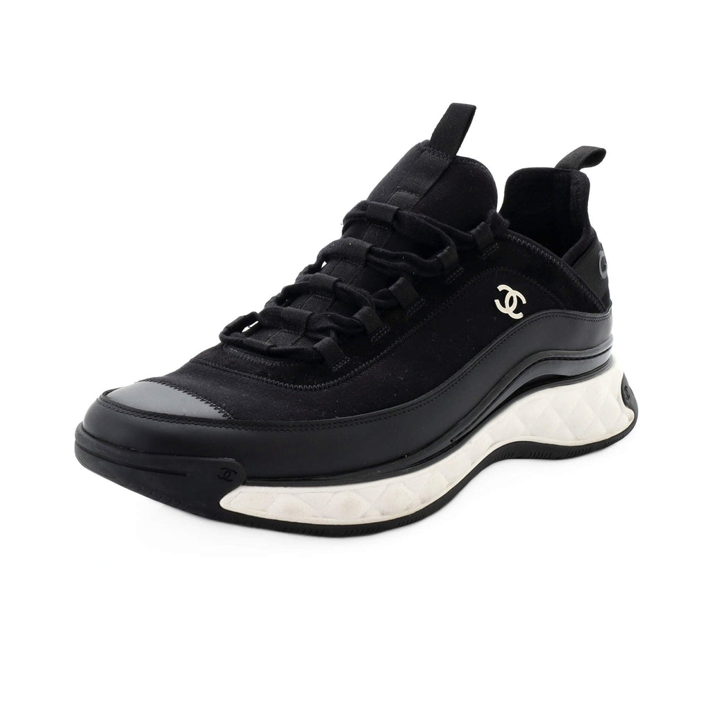 Men's CC Cap Toe Logo Sneakers Suede and Mixed Fibers