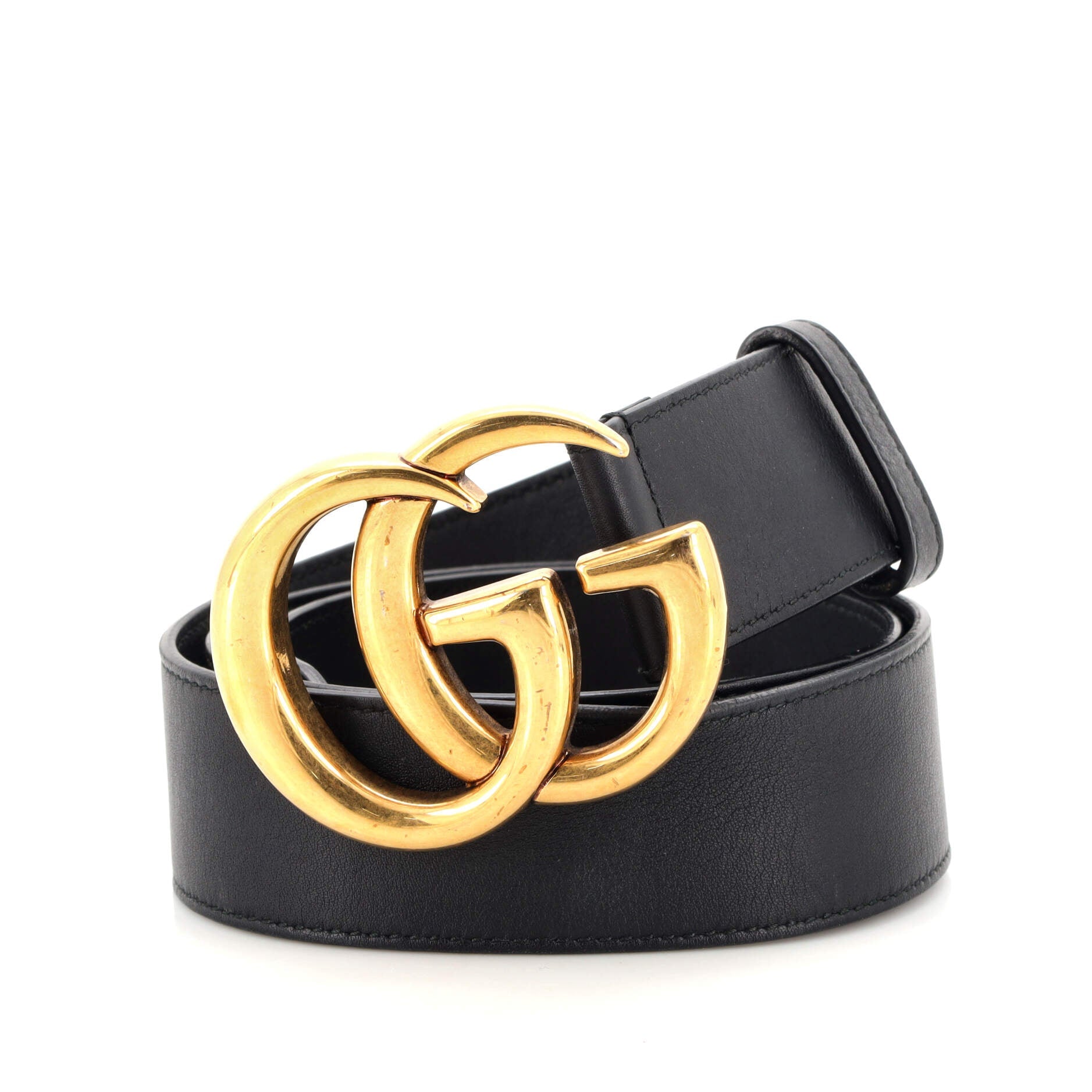 GG Marmont Belt Leather Wide 80