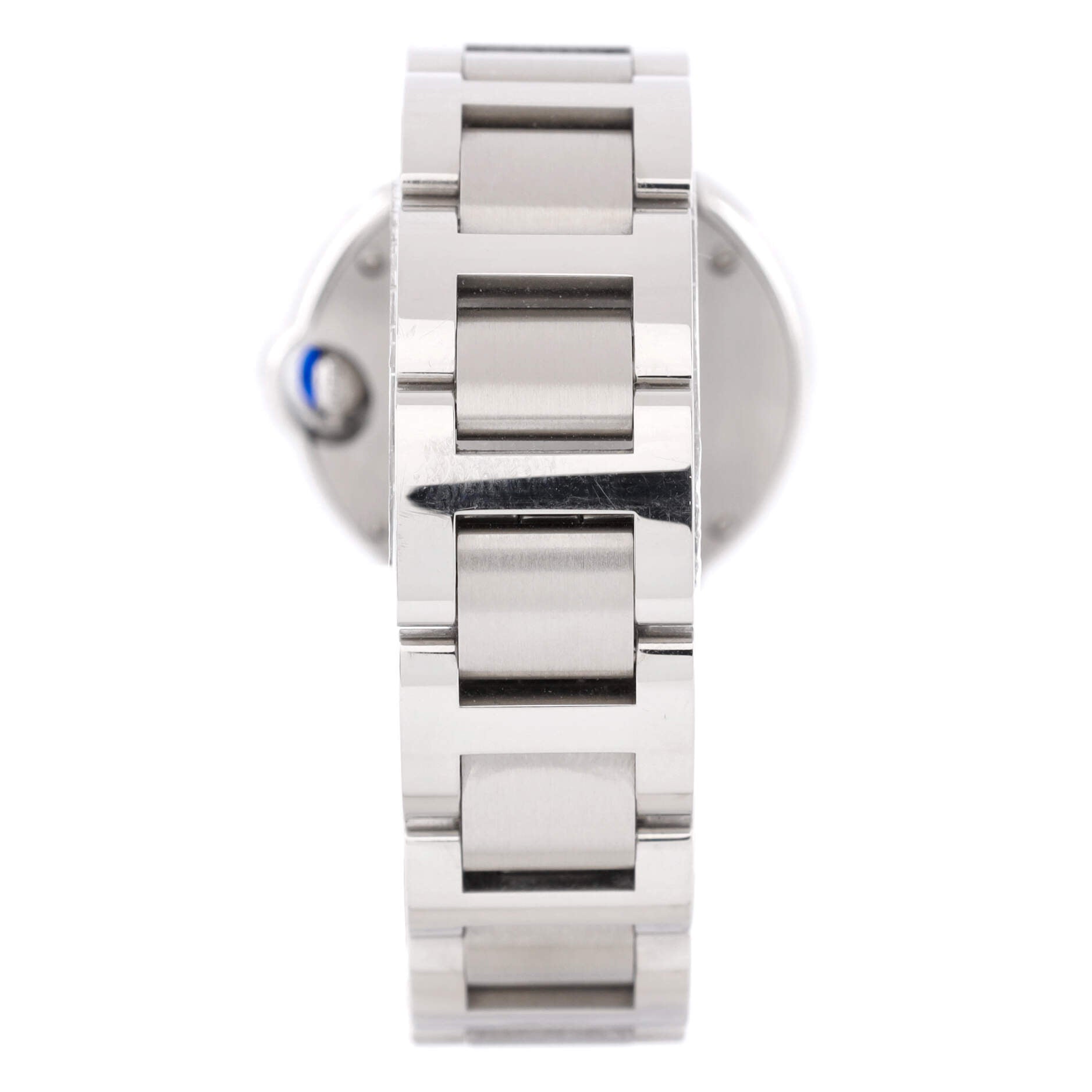 Ballon Bleu de Cartier Quartz Watch Stainless Steel with Diamond Markers 28
