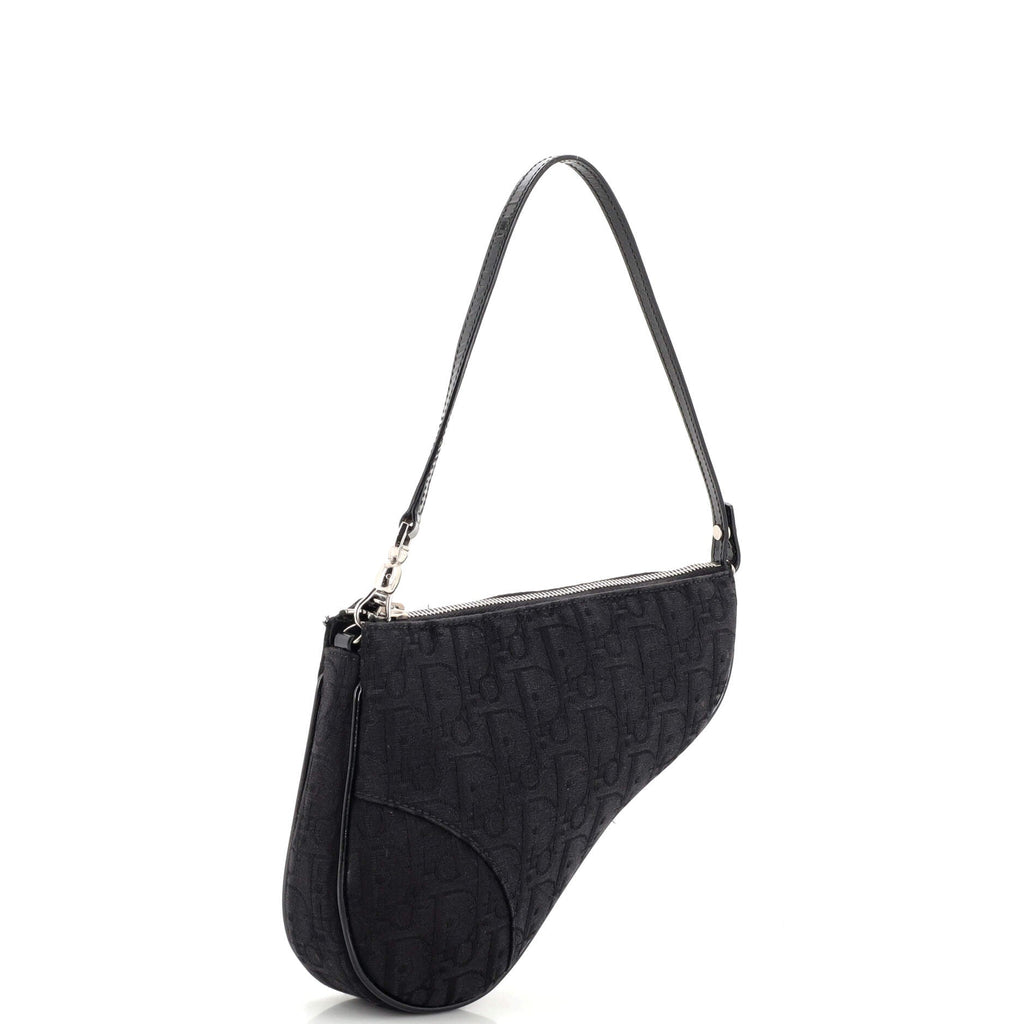 Vintage Saddle Bag Diorissimo Canvas Mini