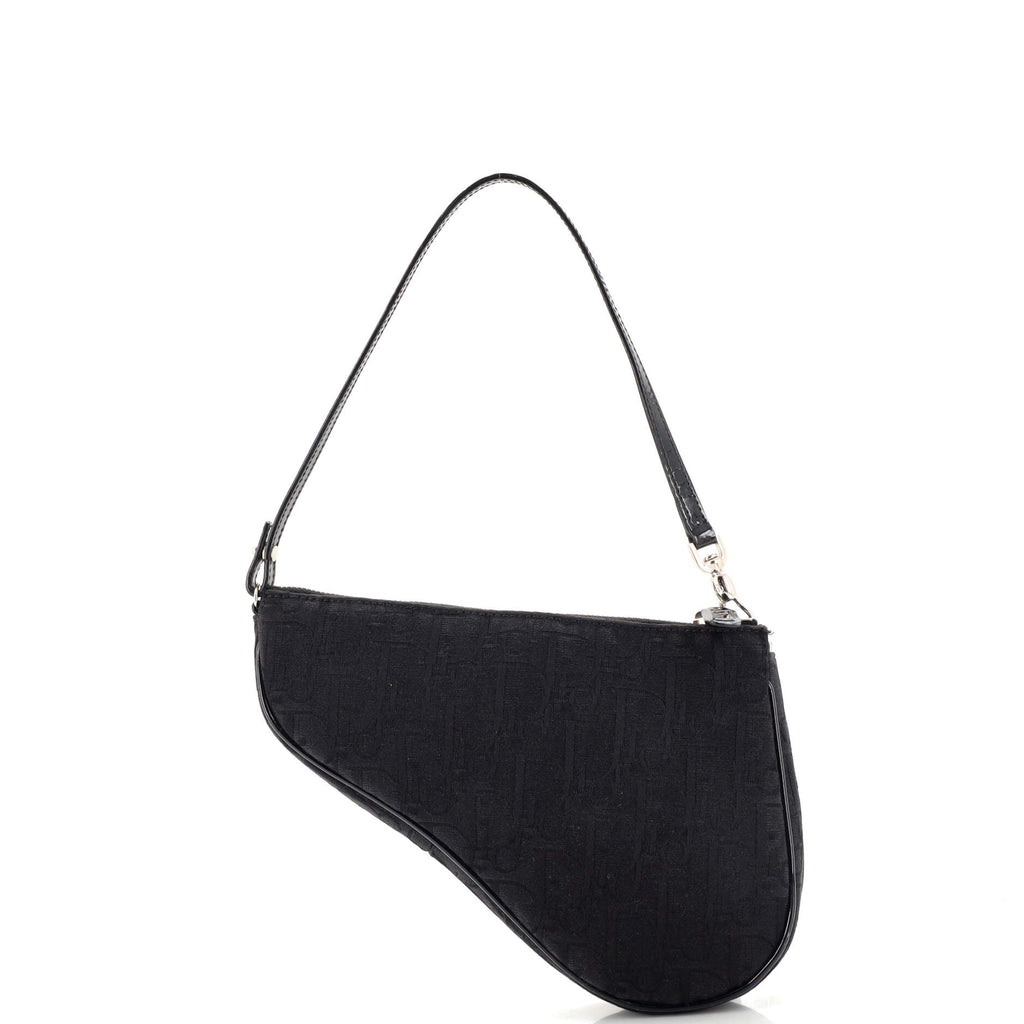 Vintage Saddle Bag Diorissimo Canvas Mini