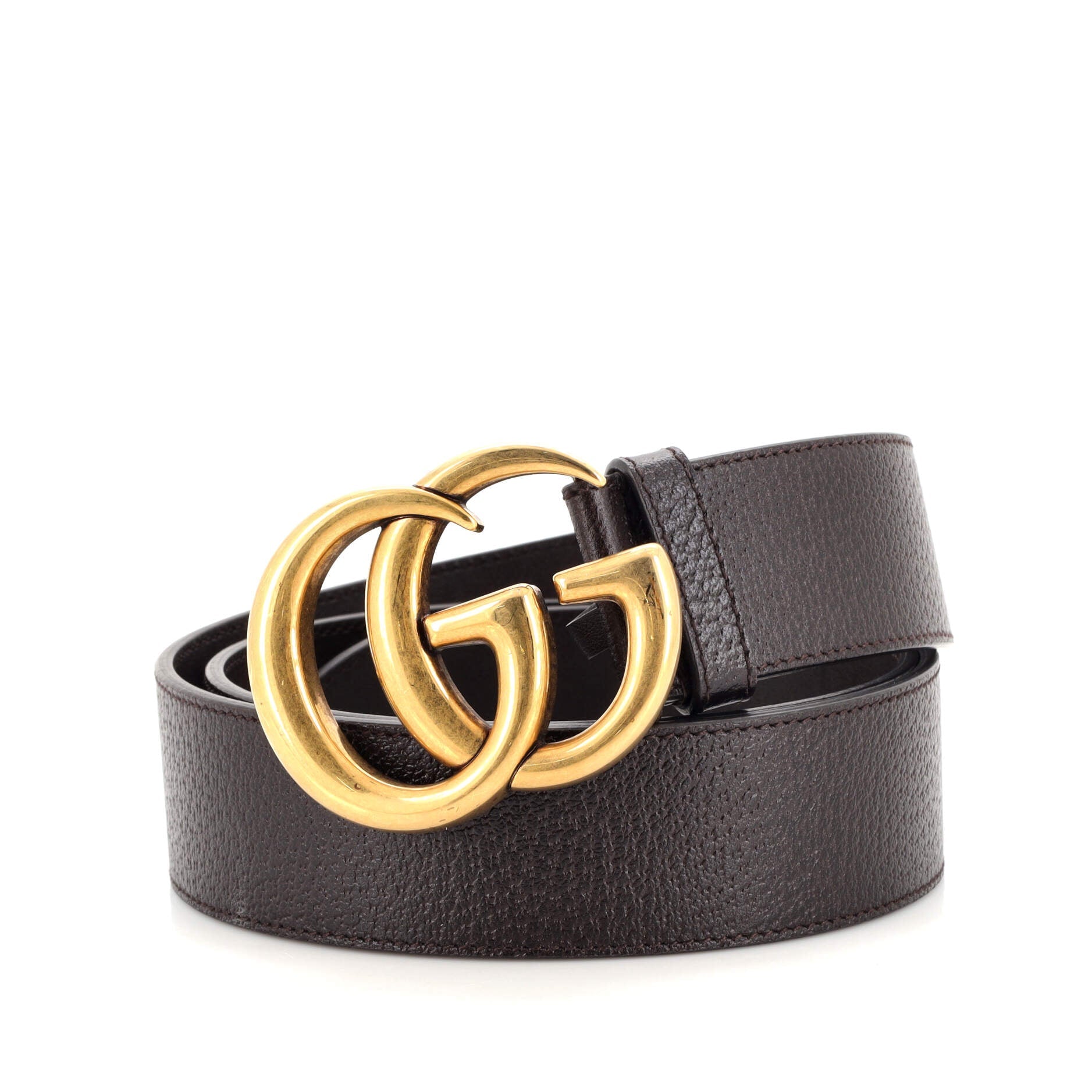 GG Marmont Belt Embossed Leather Wide 95