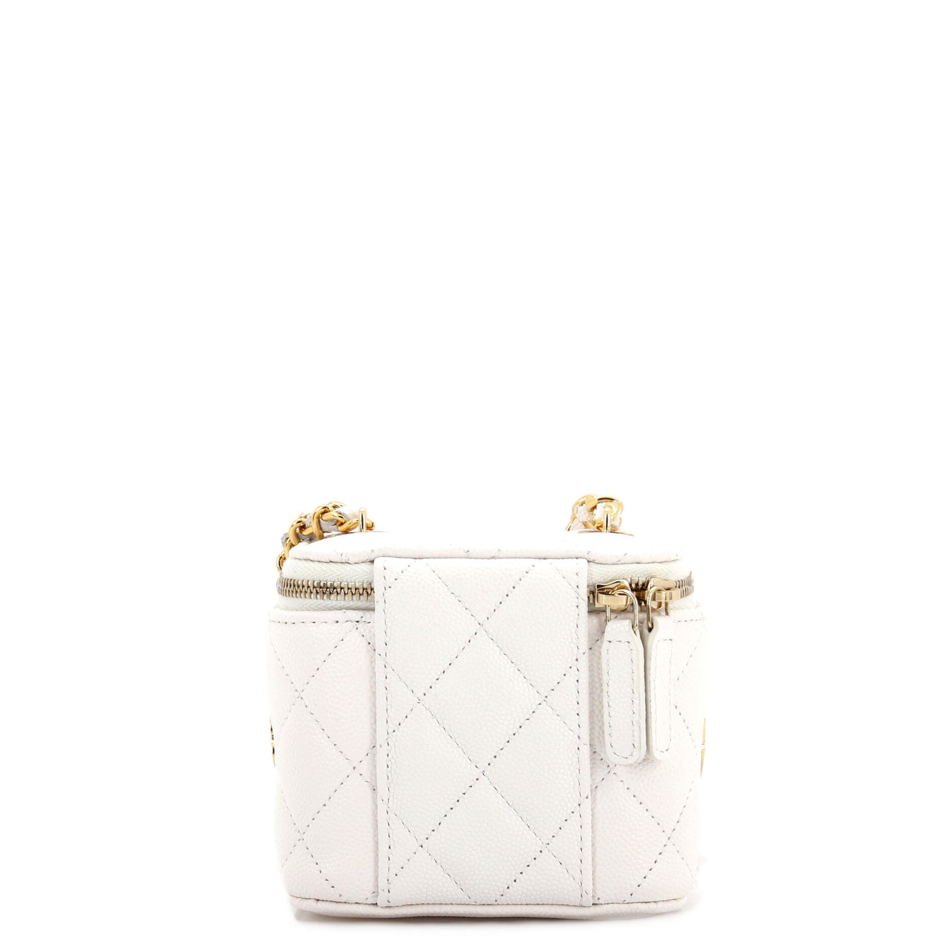 Coco Casino Vanity Case with Chain Quilted Caviar Mini