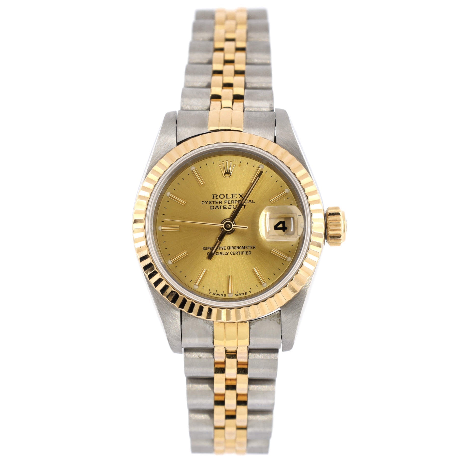 Oyster Perpetual Datejust Automatic Watch Stainless Steel and Yellow Gold 26
