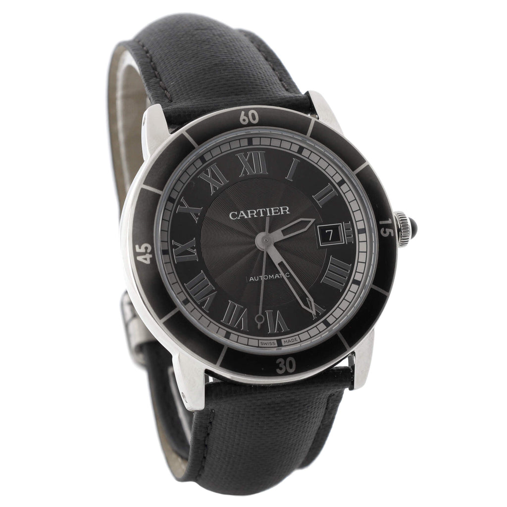 Ronde Croisiere de Cartier Automatic Watch Stainless Steel and Leather 42
