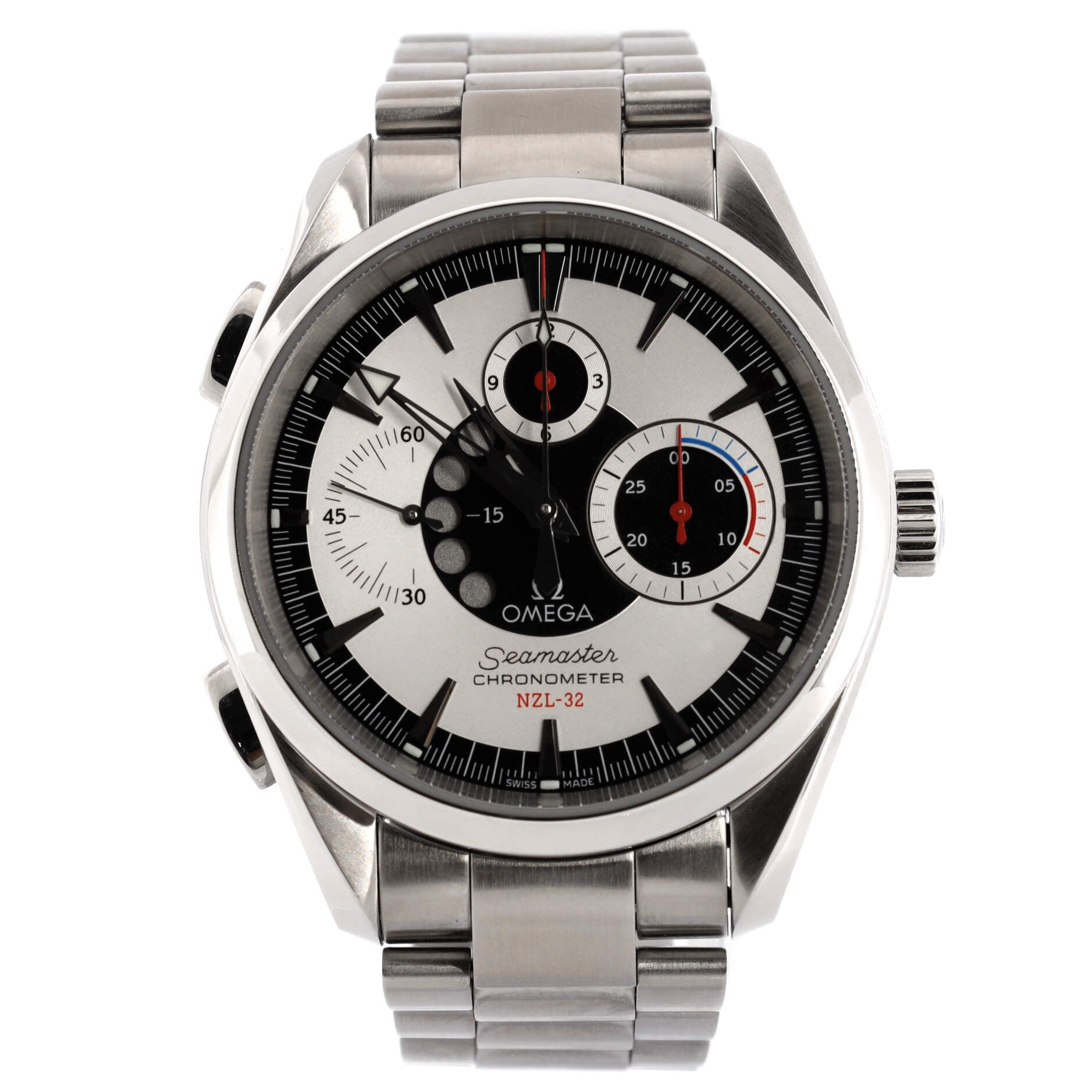 Seamaster NZL-32 Chrono Automatic Watch Stainless Steel 42