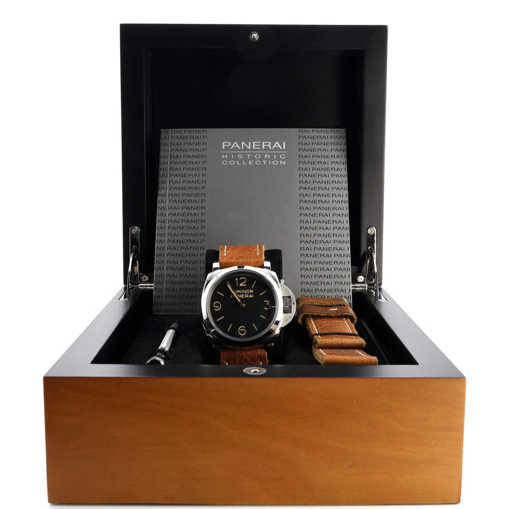 Luminor 1950 3 Days Manual Watch Stainless Steel and Leather 47