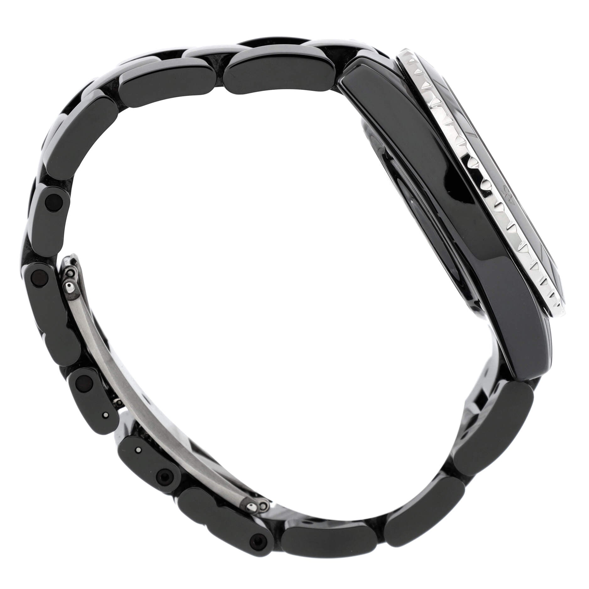 J12 Automatic Watch Ceramic and Stainless Steel with Diamond Markers 38