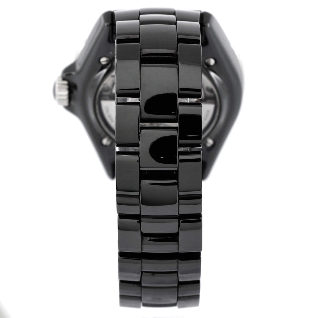 J12 Automatic Watch Ceramic and Stainless Steel with Diamond Markers 38