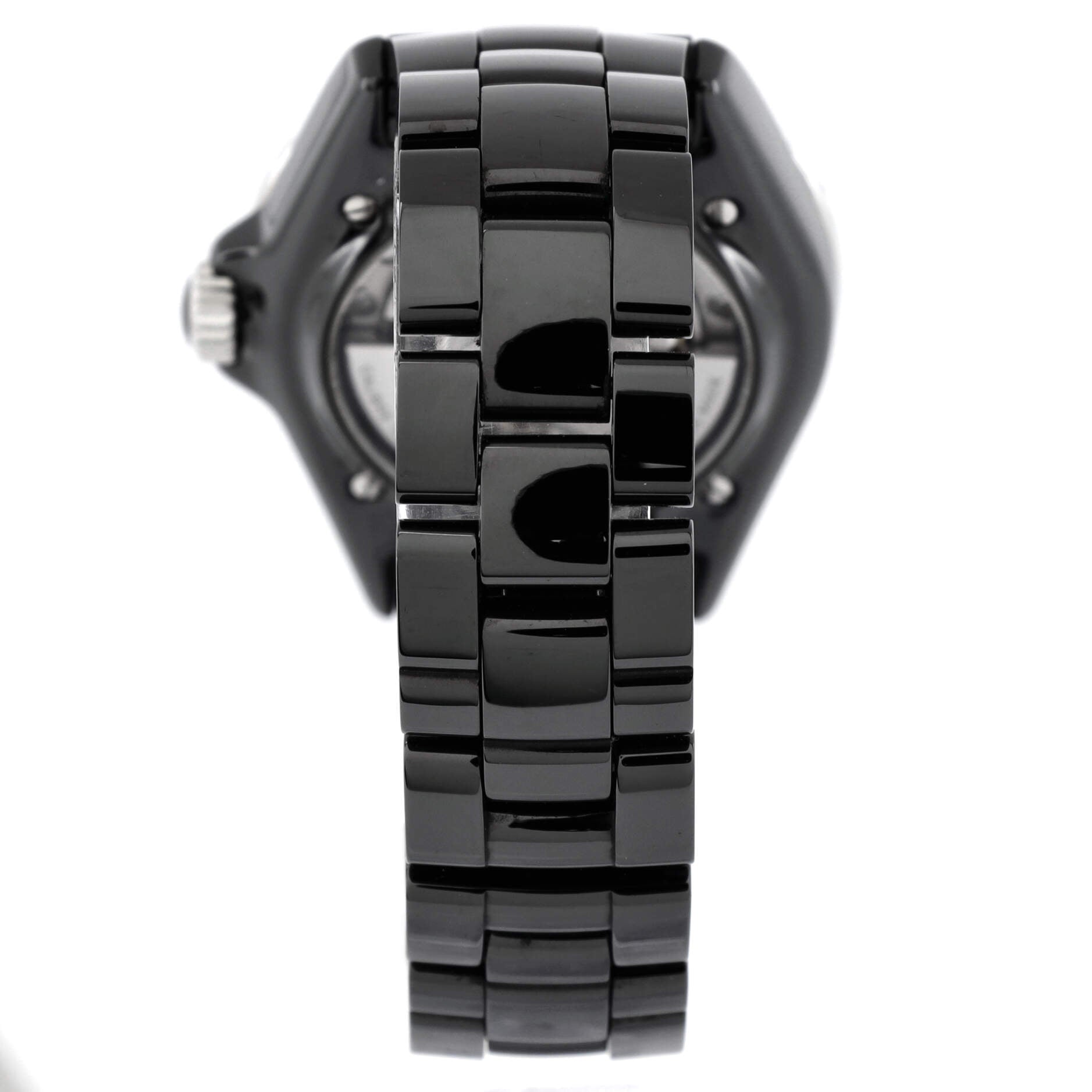 J12 Automatic Watch Ceramic and Stainless Steel with Diamond Markers 38