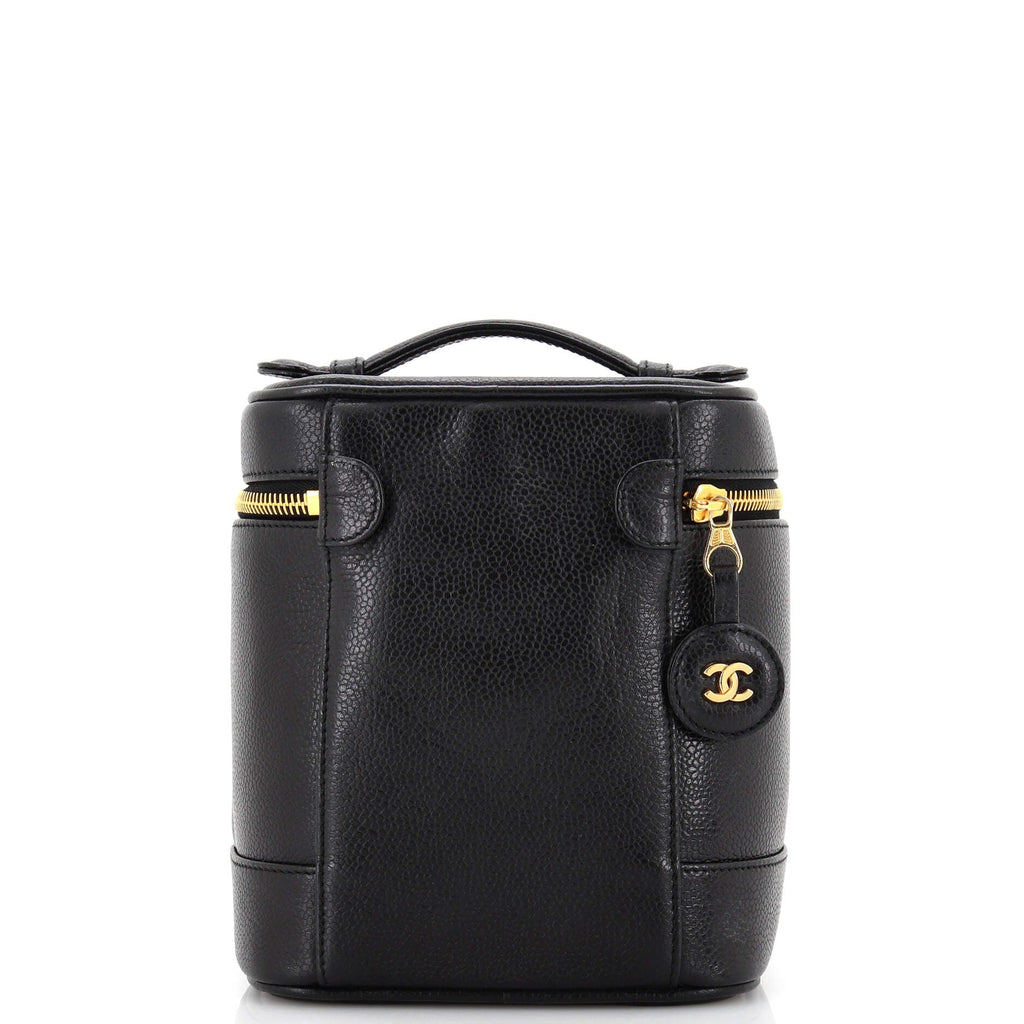 Vintage Timeless Cosmetic Case Caviar Tall