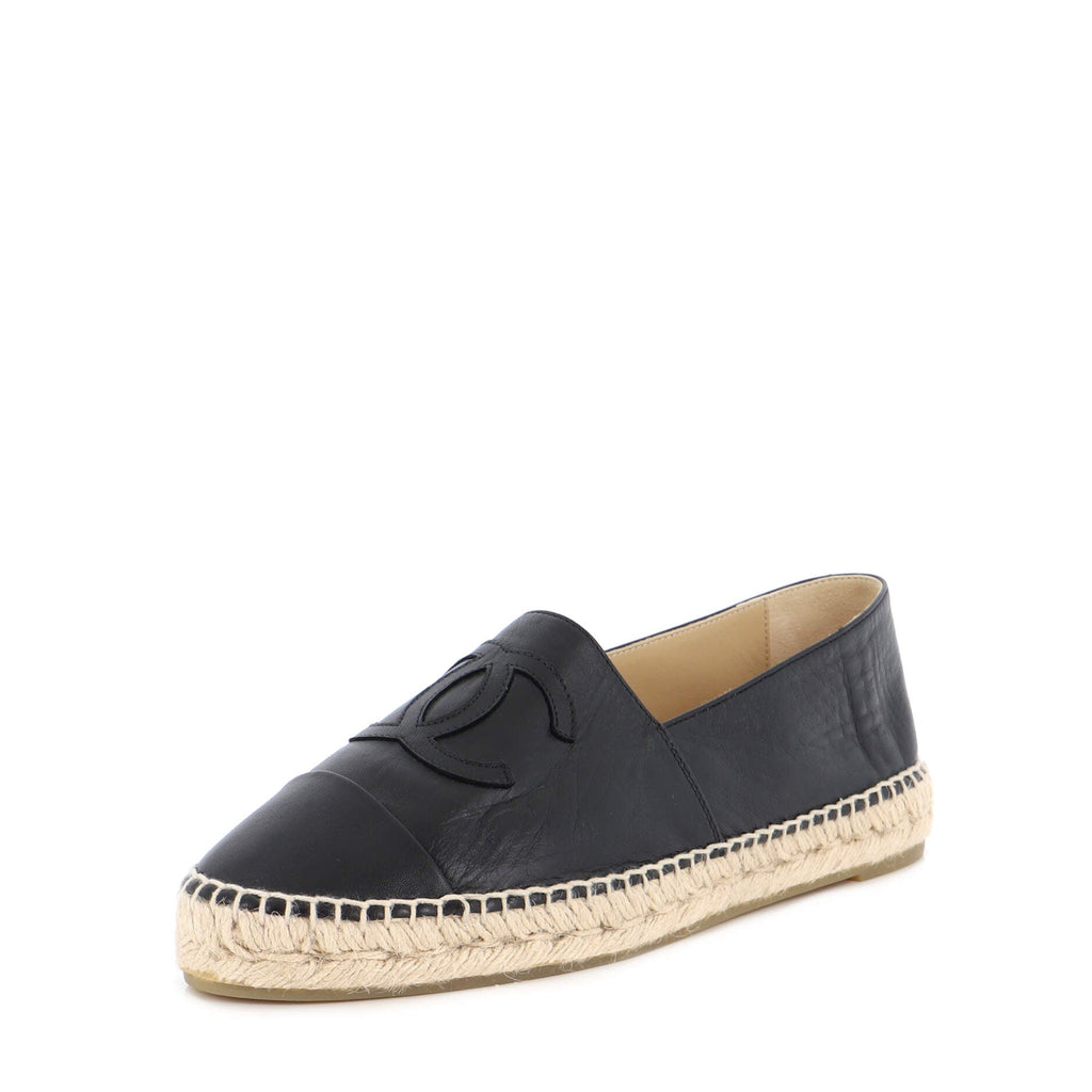 Women's CC Cap Toe Espadrilles Leather