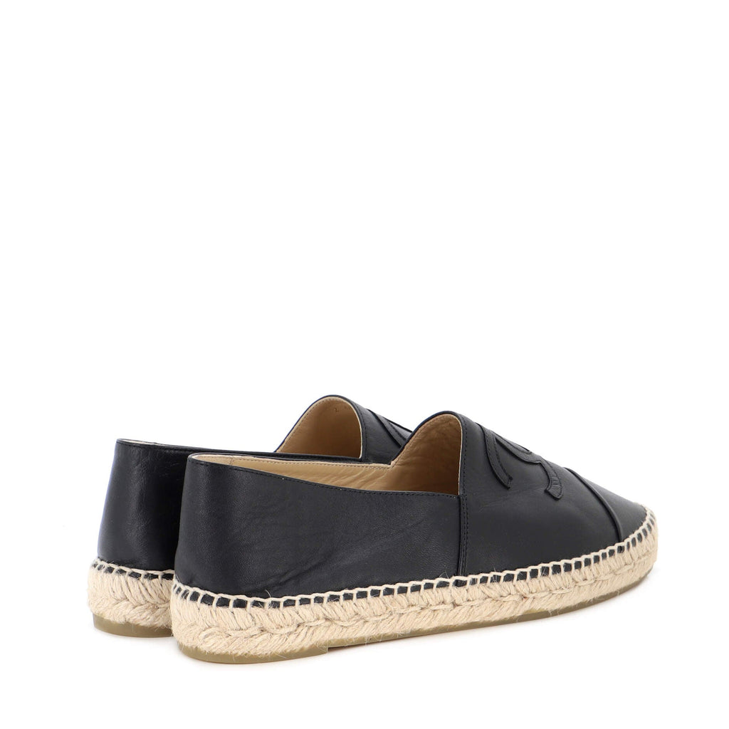 Women's CC Cap Toe Espadrilles Leather