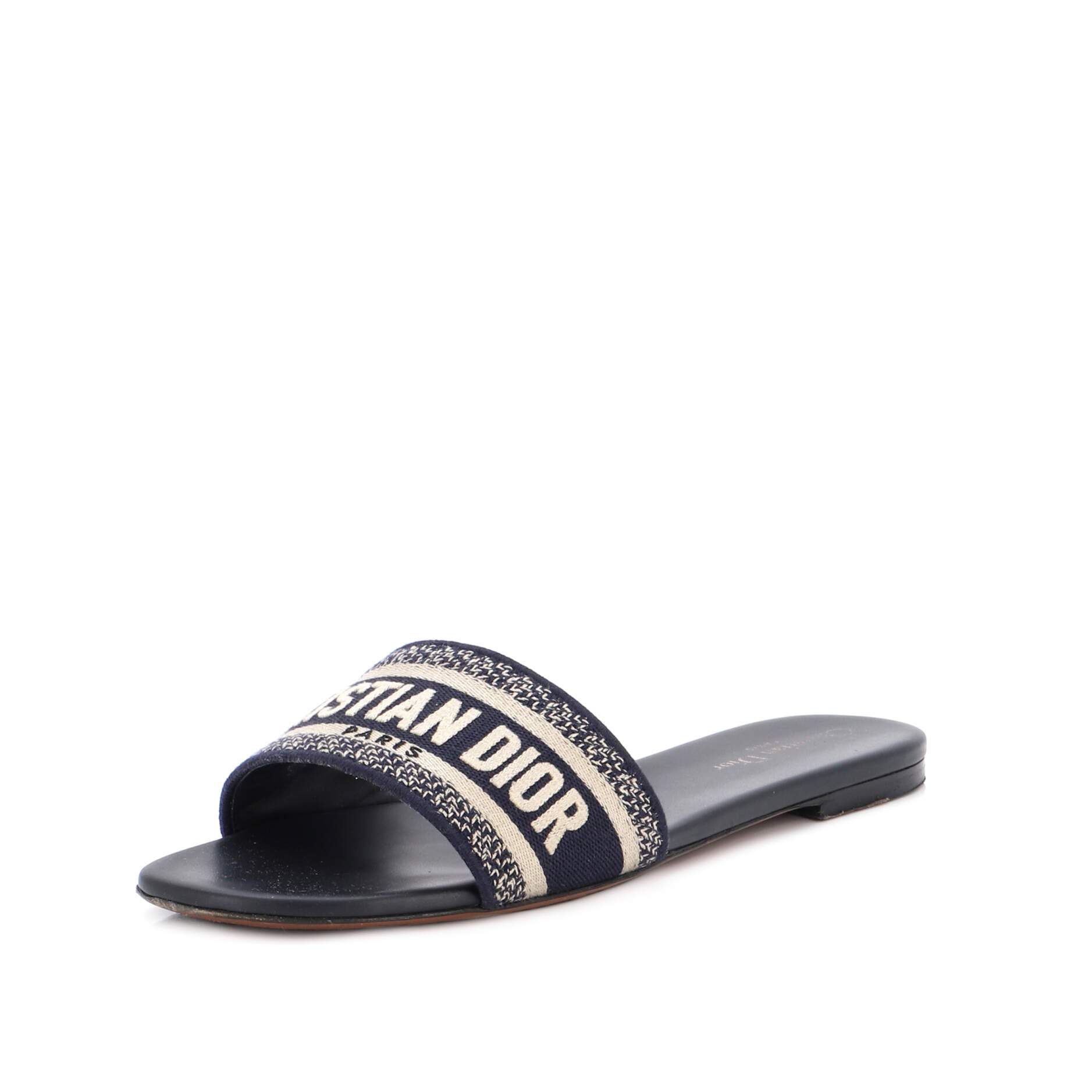Women's Dway Flat Sandals Embroidered Canvas