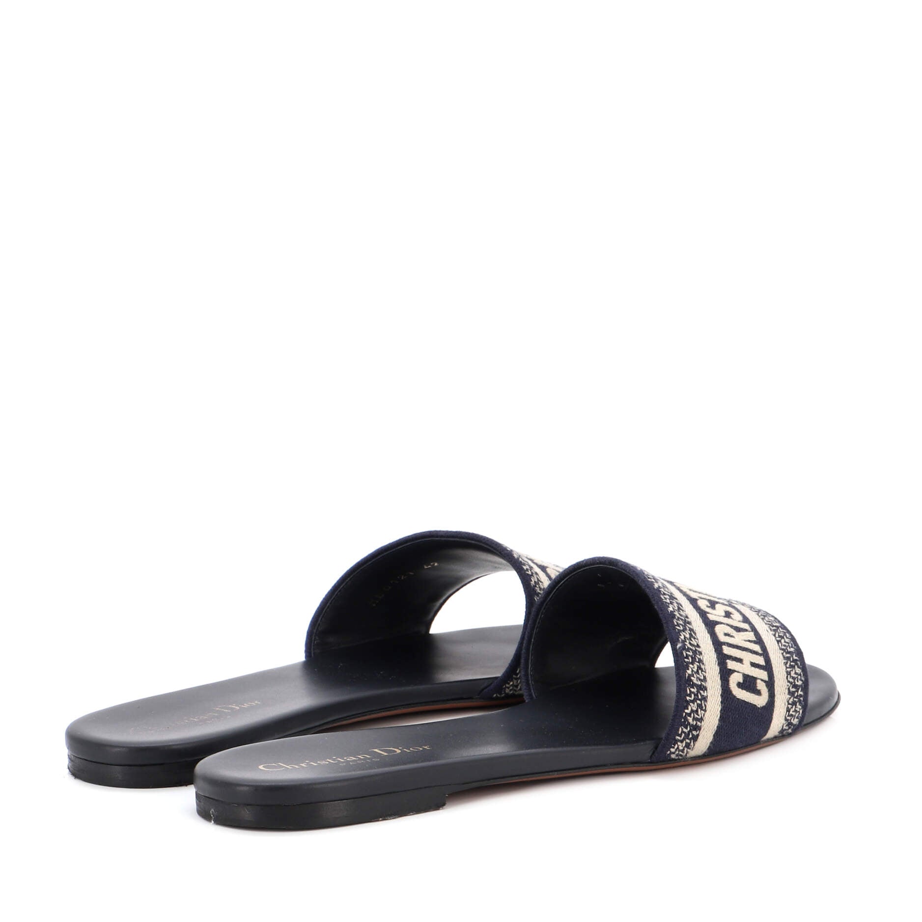 Women's Dway Flat Sandals Embroidered Canvas