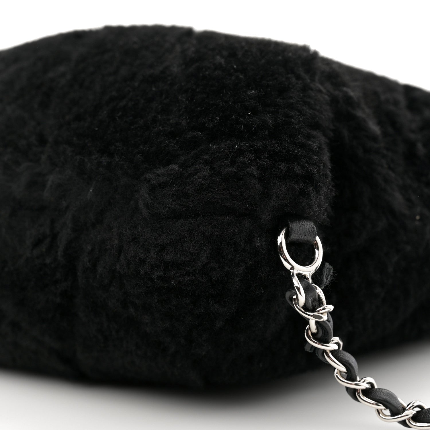 Shearling Lambskin CC Backpack Black