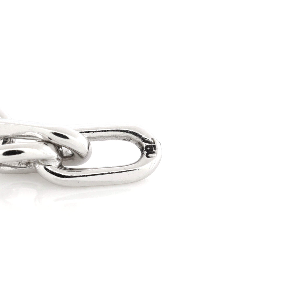 Santos de Cartier Chain Necklace 18K White Gold Short