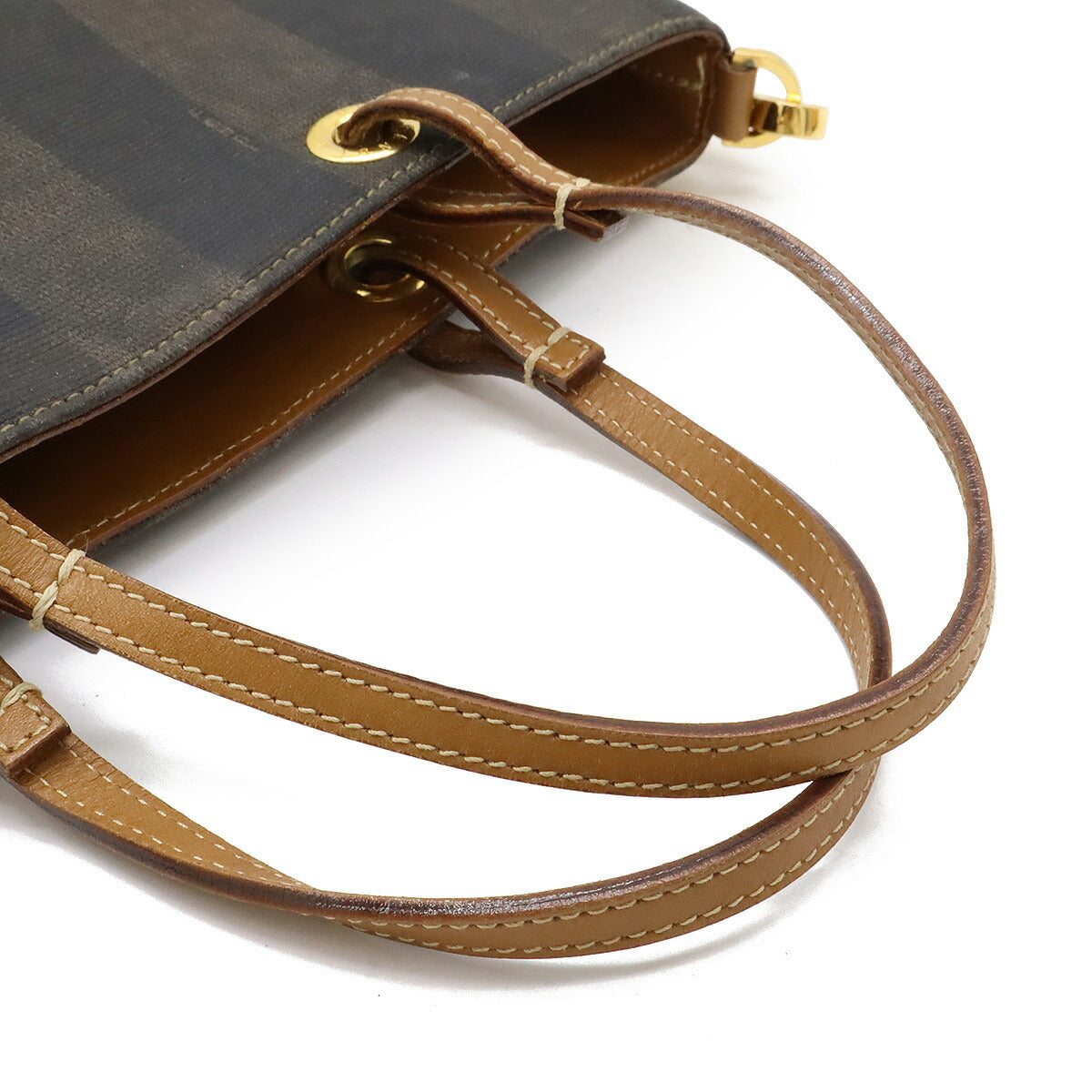 Fendi PVC Leather Pequin 2way Handbag