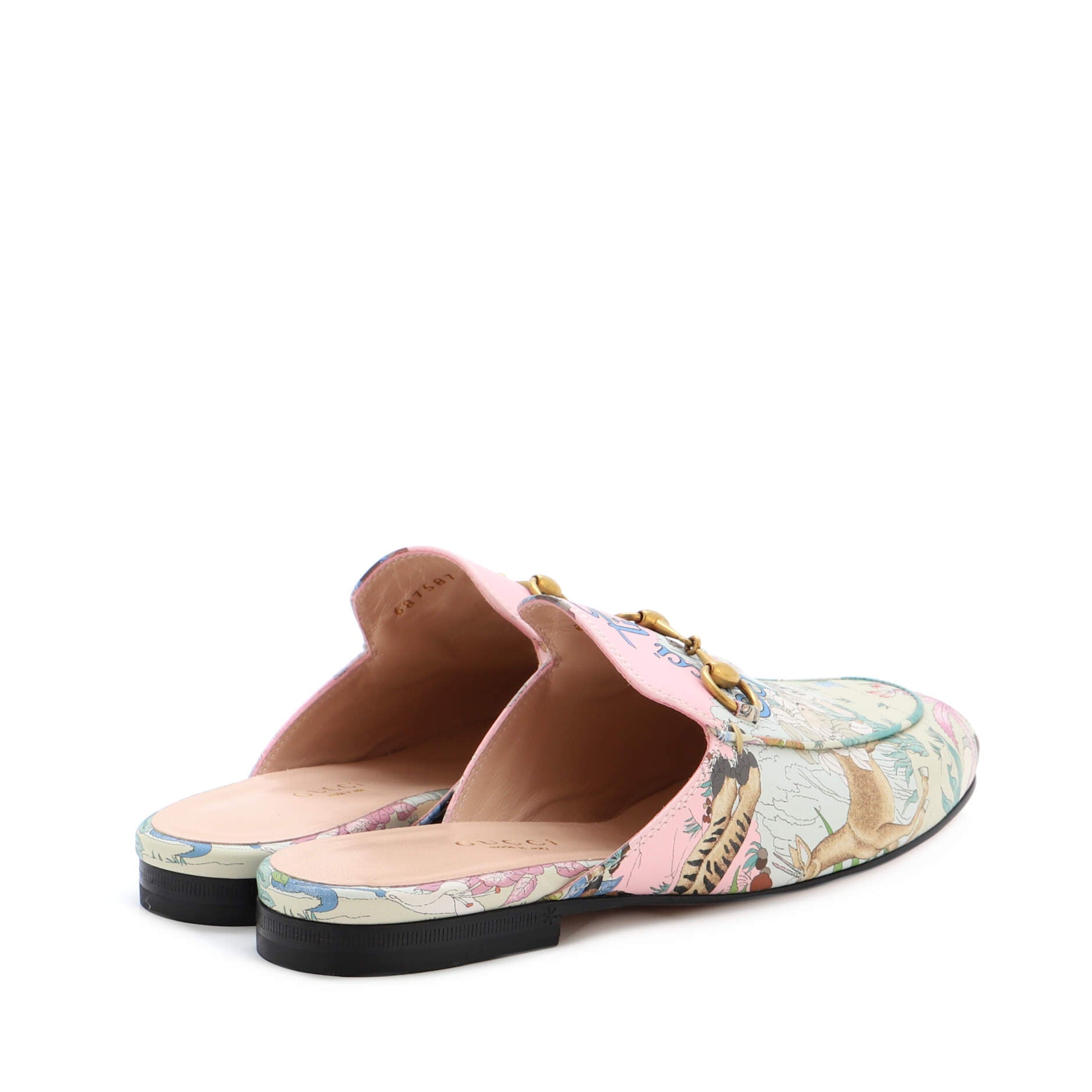 Women's Princetown Mules Printed Leather