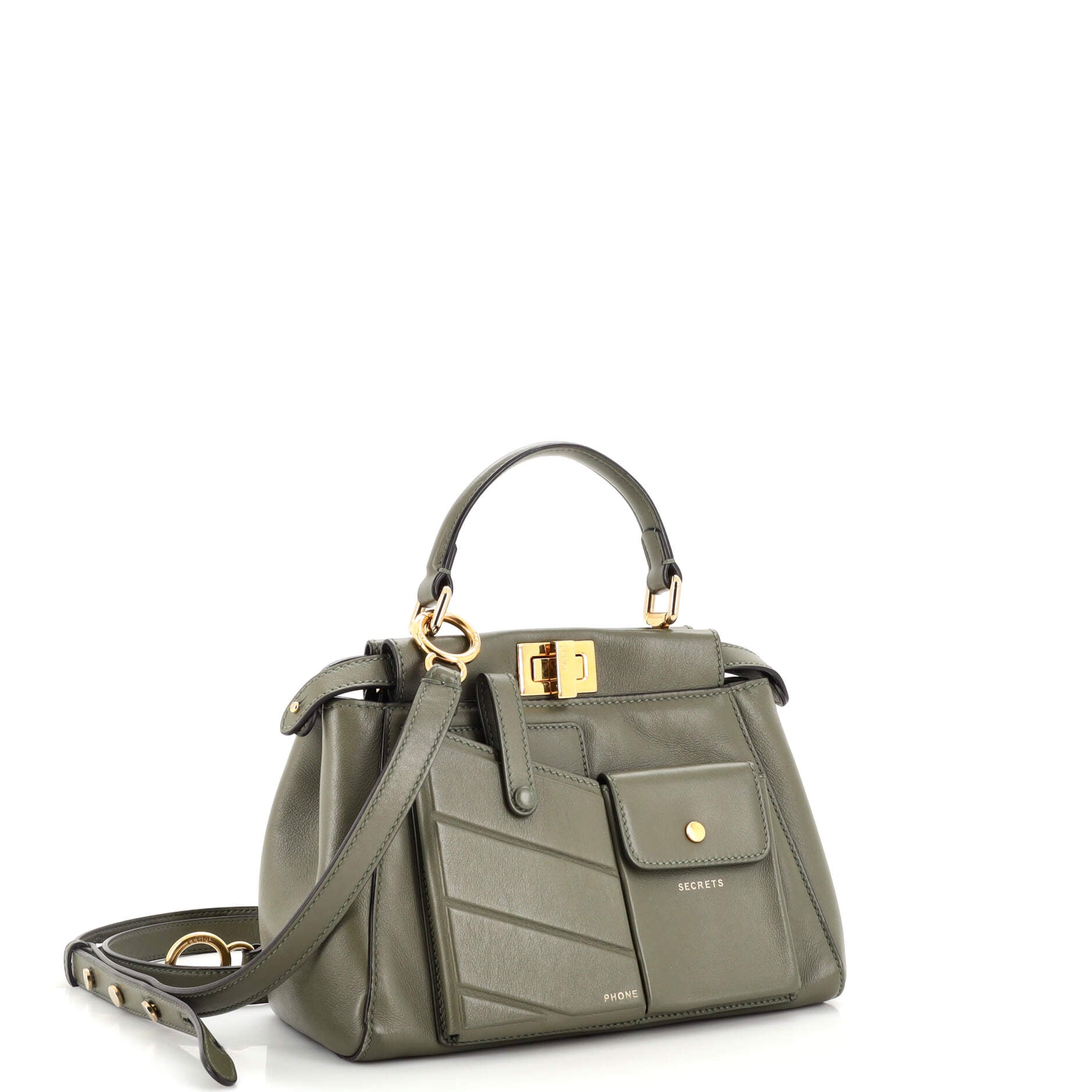 Peekaboo Utility Bag Leather Mini