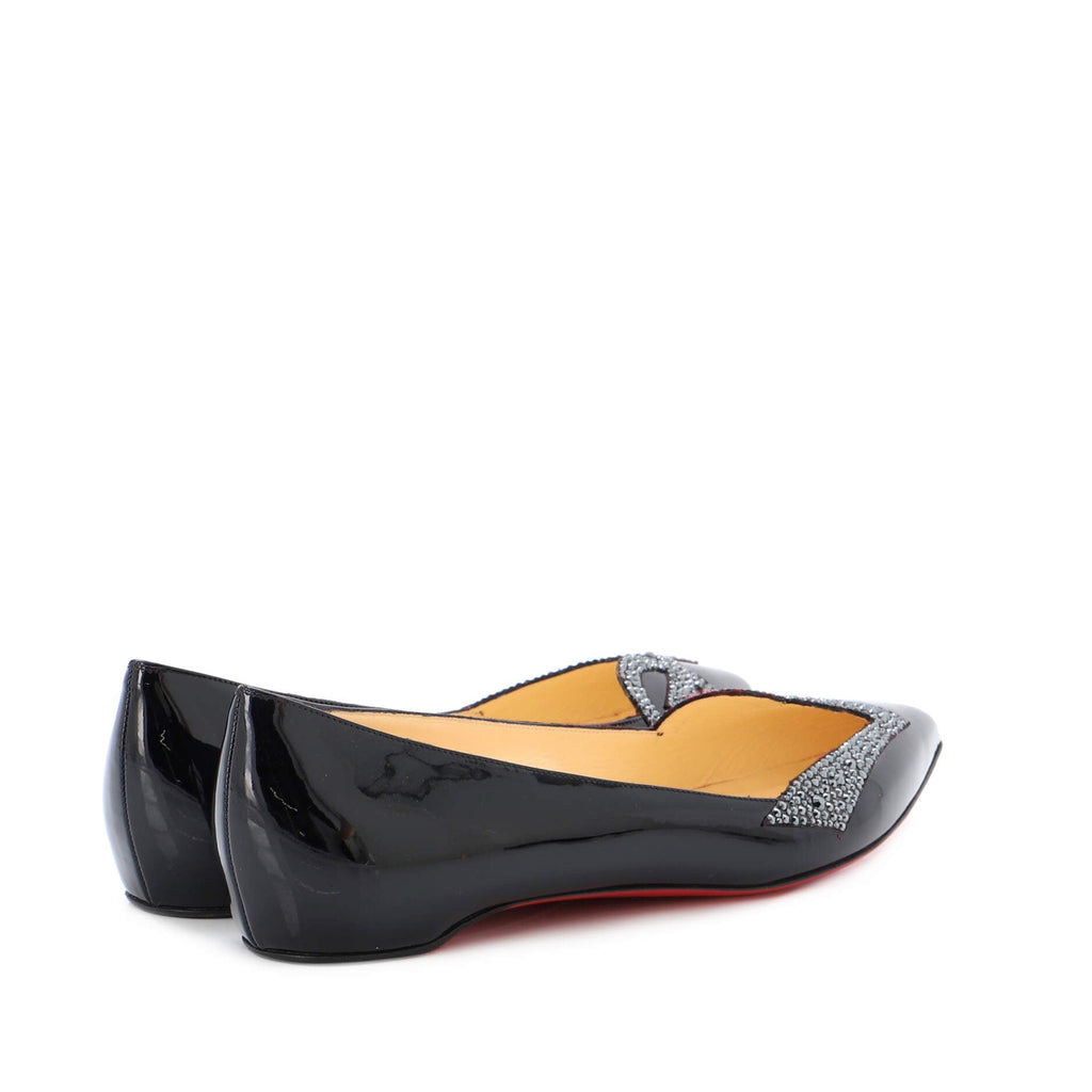 Women's LO-VE Flats Patent with Crystals