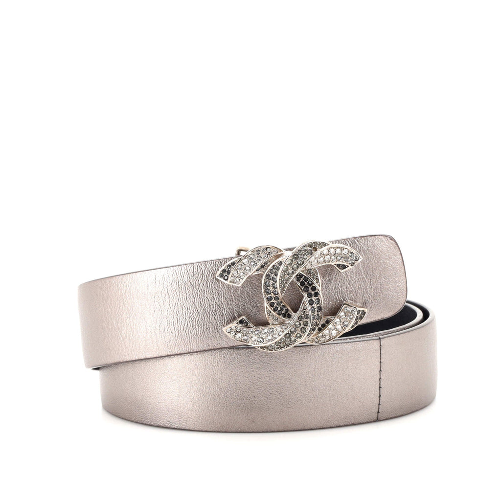 Metal Bead CC Buckle Belt Leather Medium 70