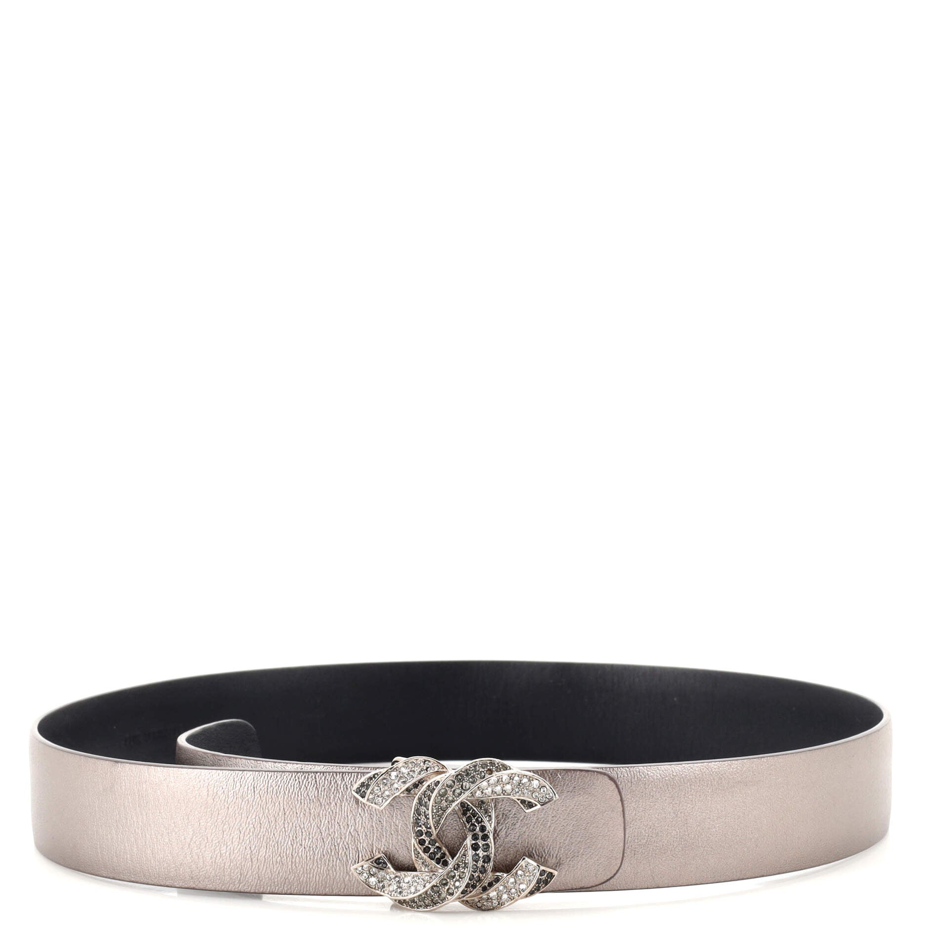 Metal Bead CC Buckle Belt Leather Medium 70