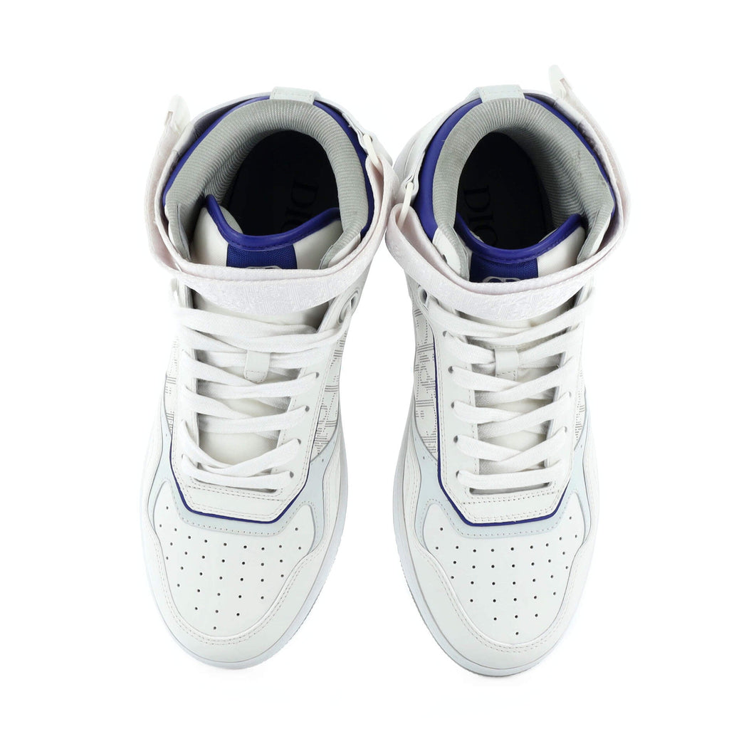 Men's B27 Mid-Top Sneakers Leather with Oblique Galaxy Leather