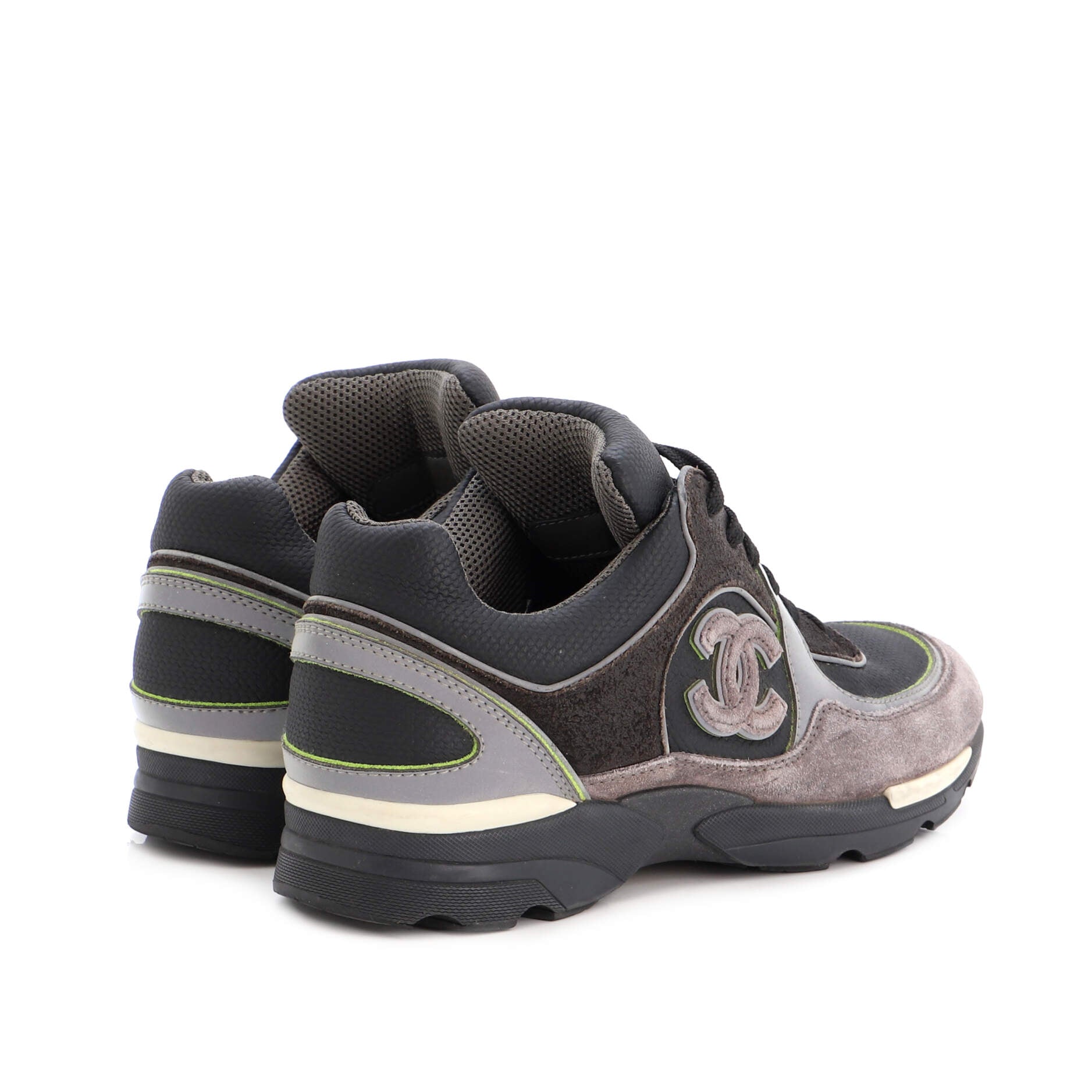 Women's CC Low-Top Sneakers Suede with Leather and Nylon