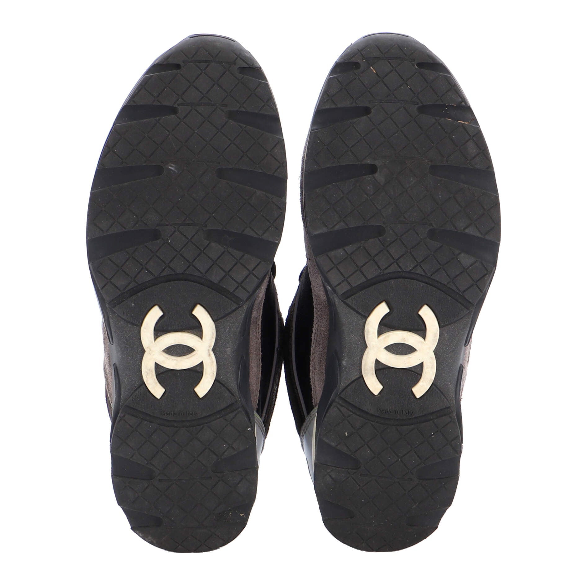 Women's CC Low-Top Sneakers Suede with Leather and Nylon