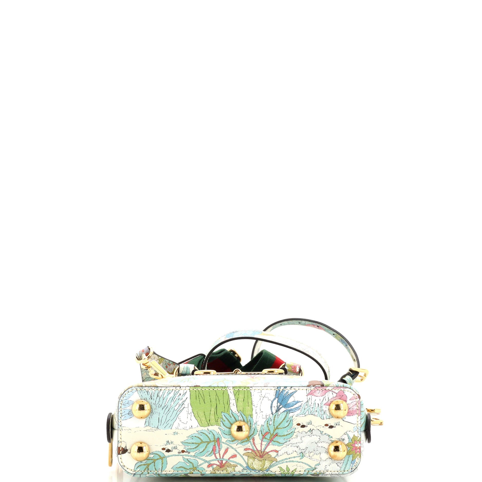 Tiger Horsebit 1955 Top Handle Bag Limited Edition Printed Leather Mini