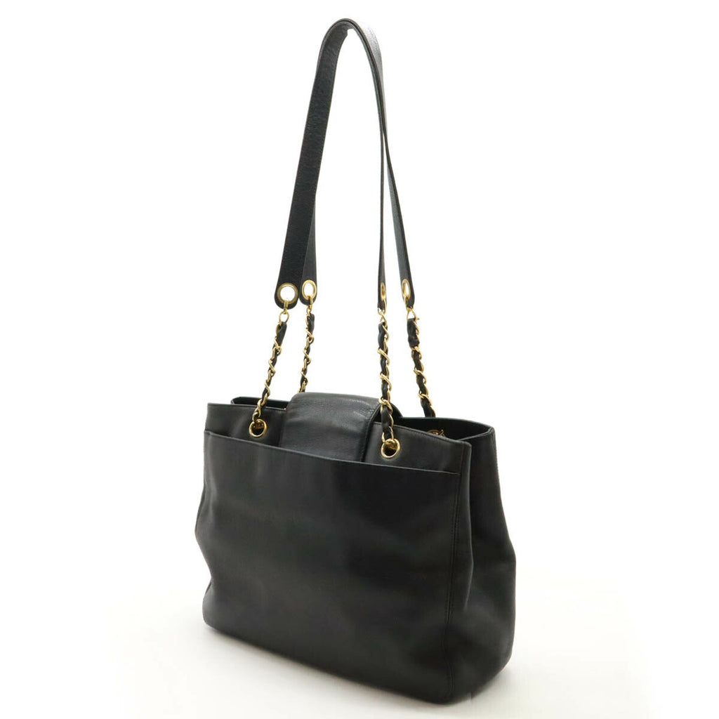 Chanel Supermodel Caviar Skin Chain Shoulder Tote Bag