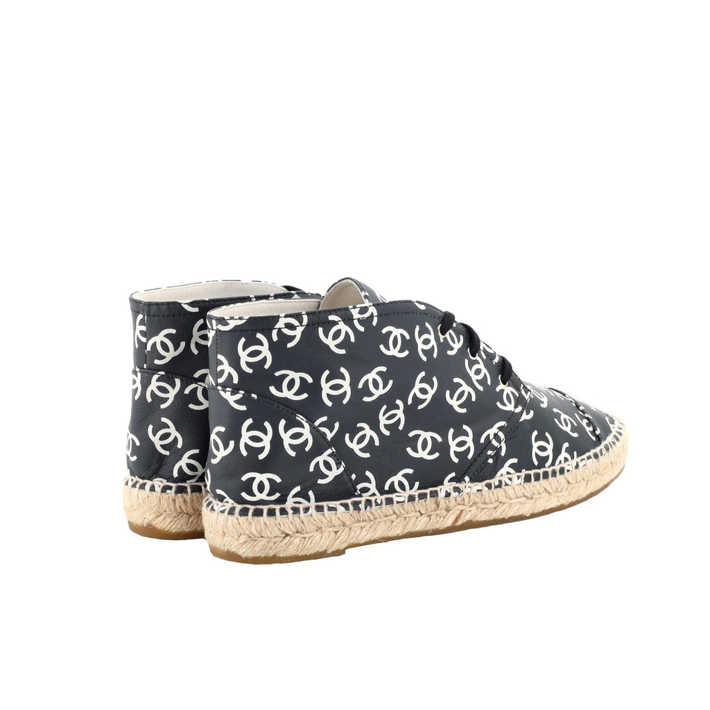 Women's All Over CC Espadrille Sneakers Printed Leather