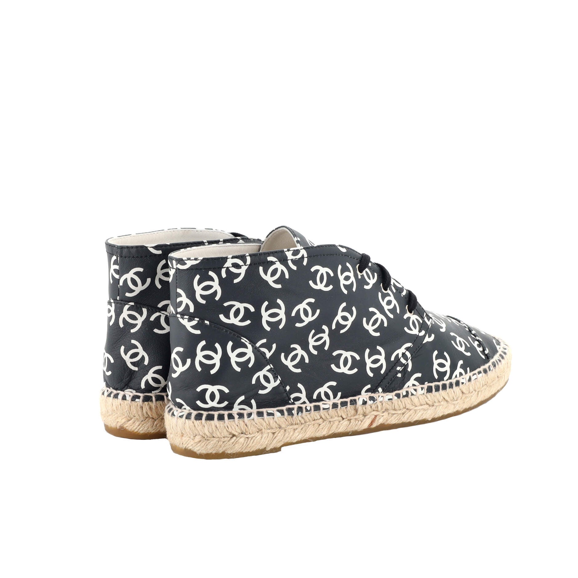 Women's All Over CC Espadrille Sneakers Printed Leather