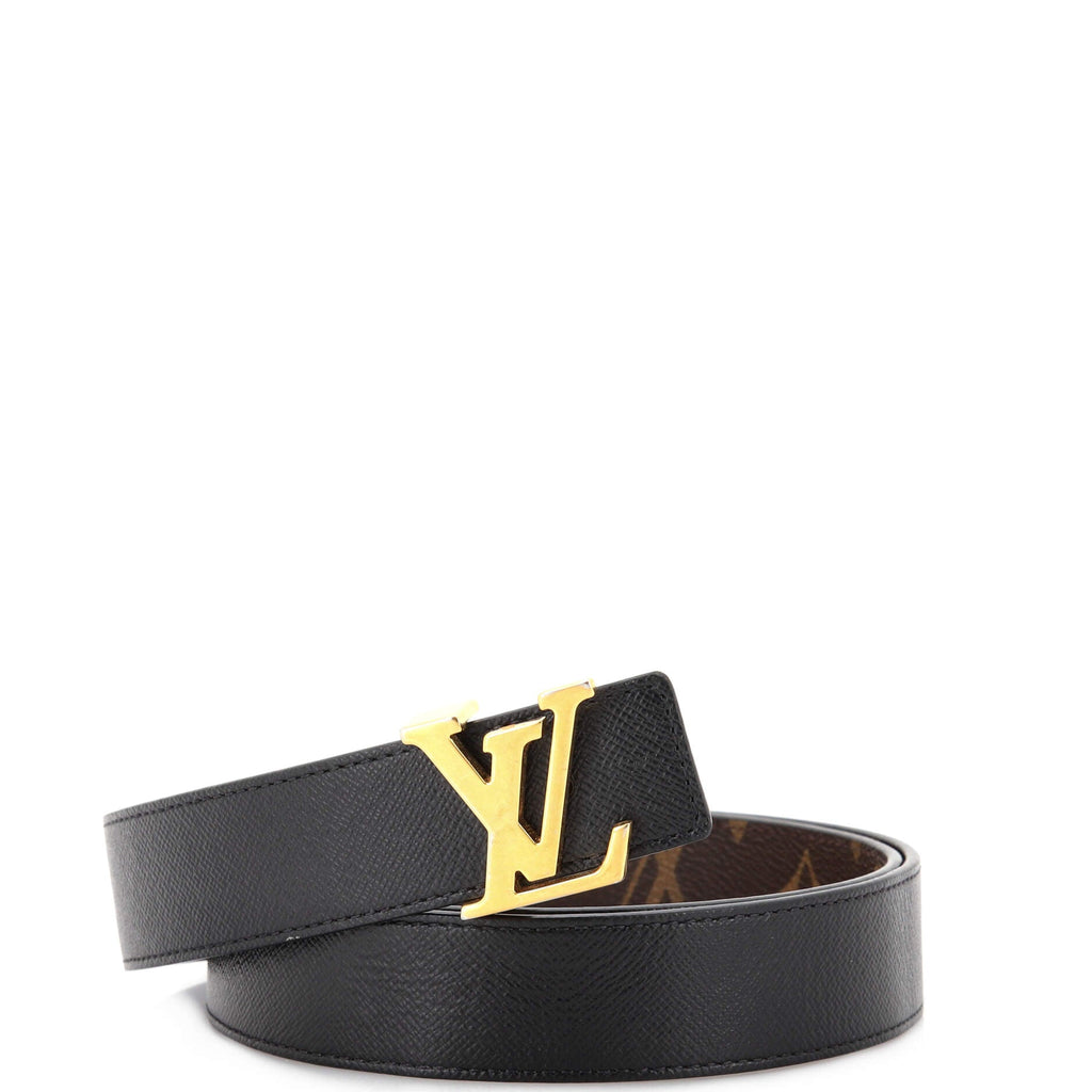 LV Initiales Reversible Belt Monogram Canvas and Leather Wide 95
