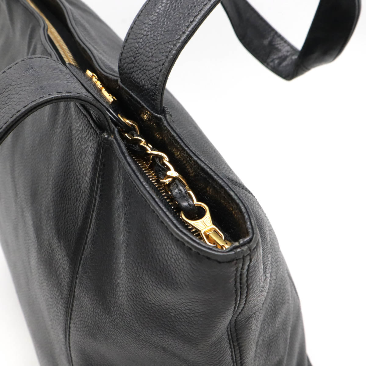 Chanel Coco Mark Caviar Skin 2way Tote Bag