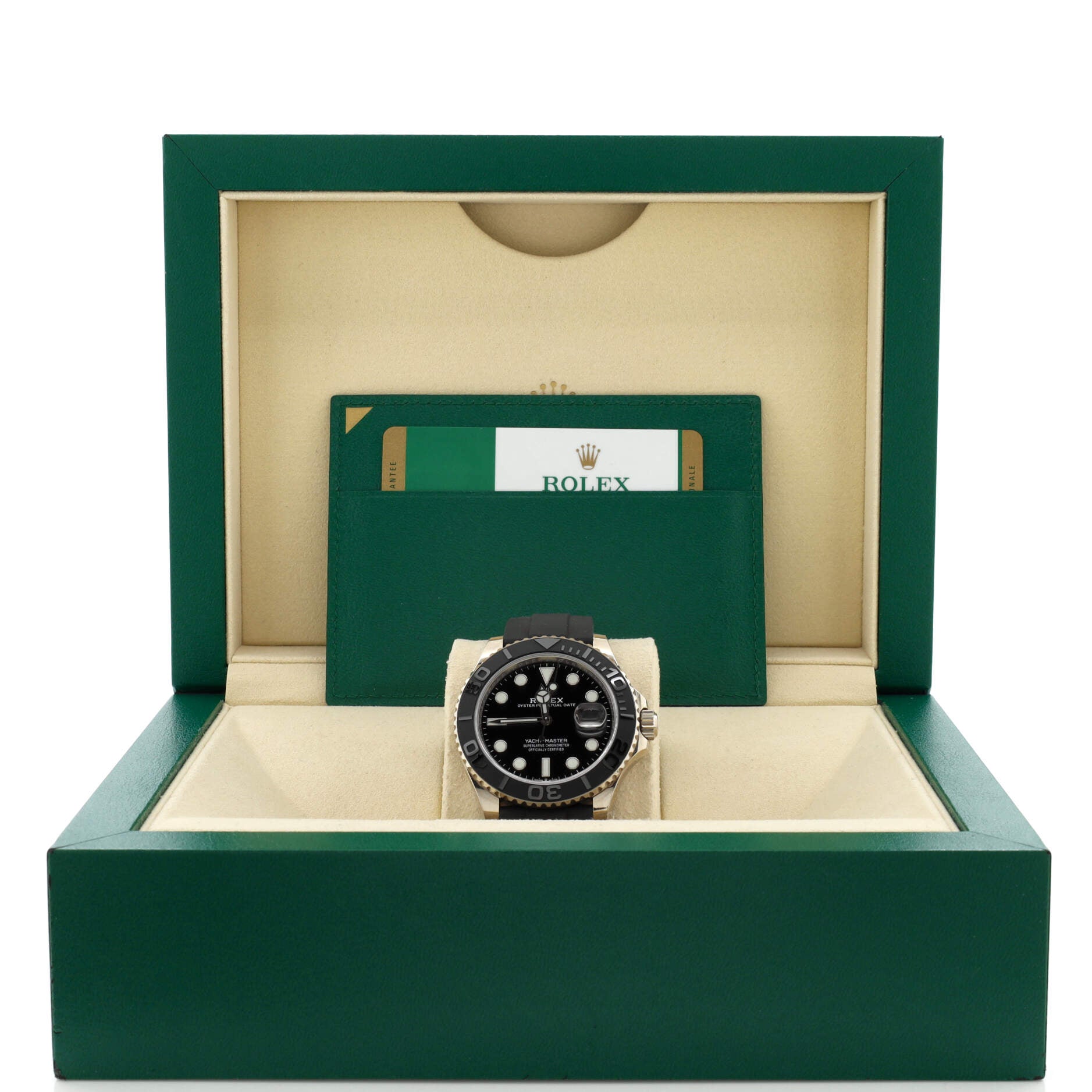 Oyster Perpetual Yacht-Master Automatic Watch White Gold with Cerachrom and Rubber 42